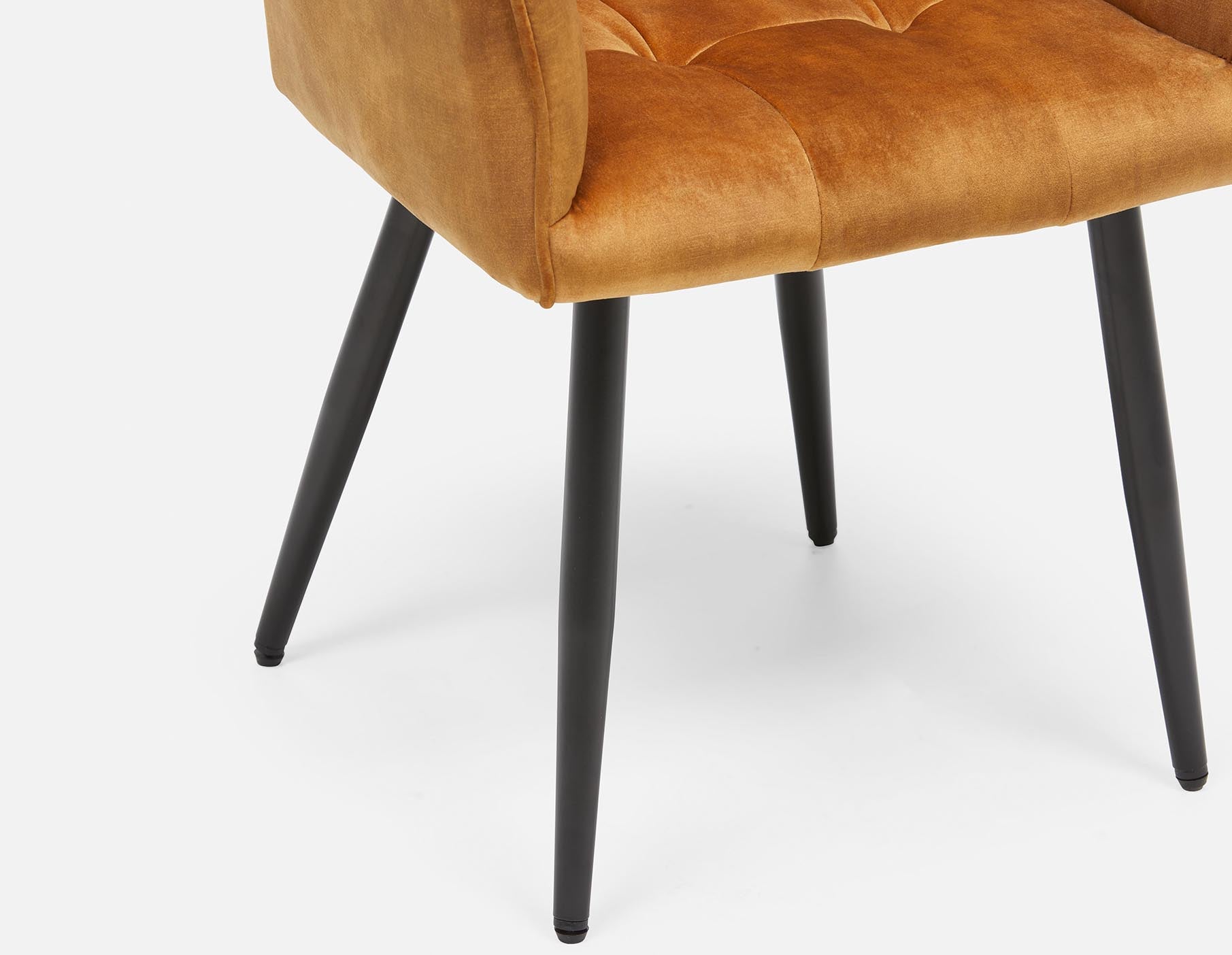 OCTAVE velvet dining armchair undefined