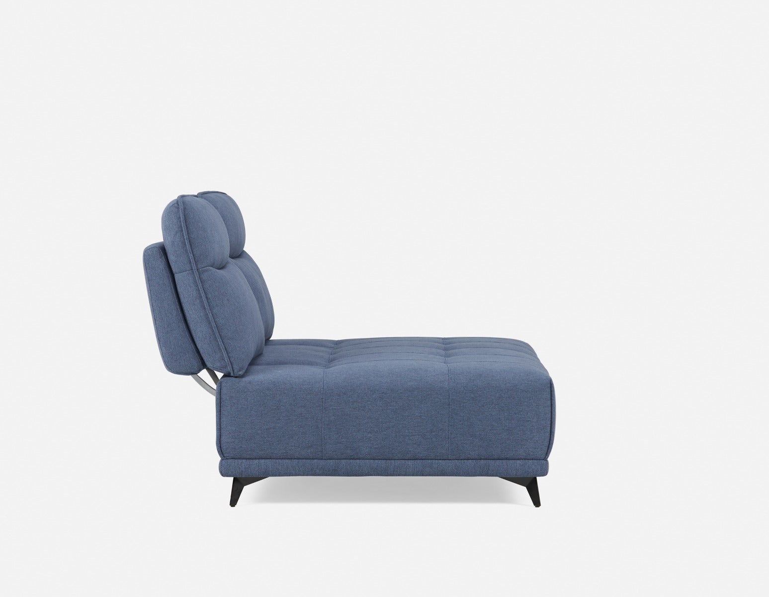 SIMON modern contemporary armless loveseat with adjustable backrest undefined
