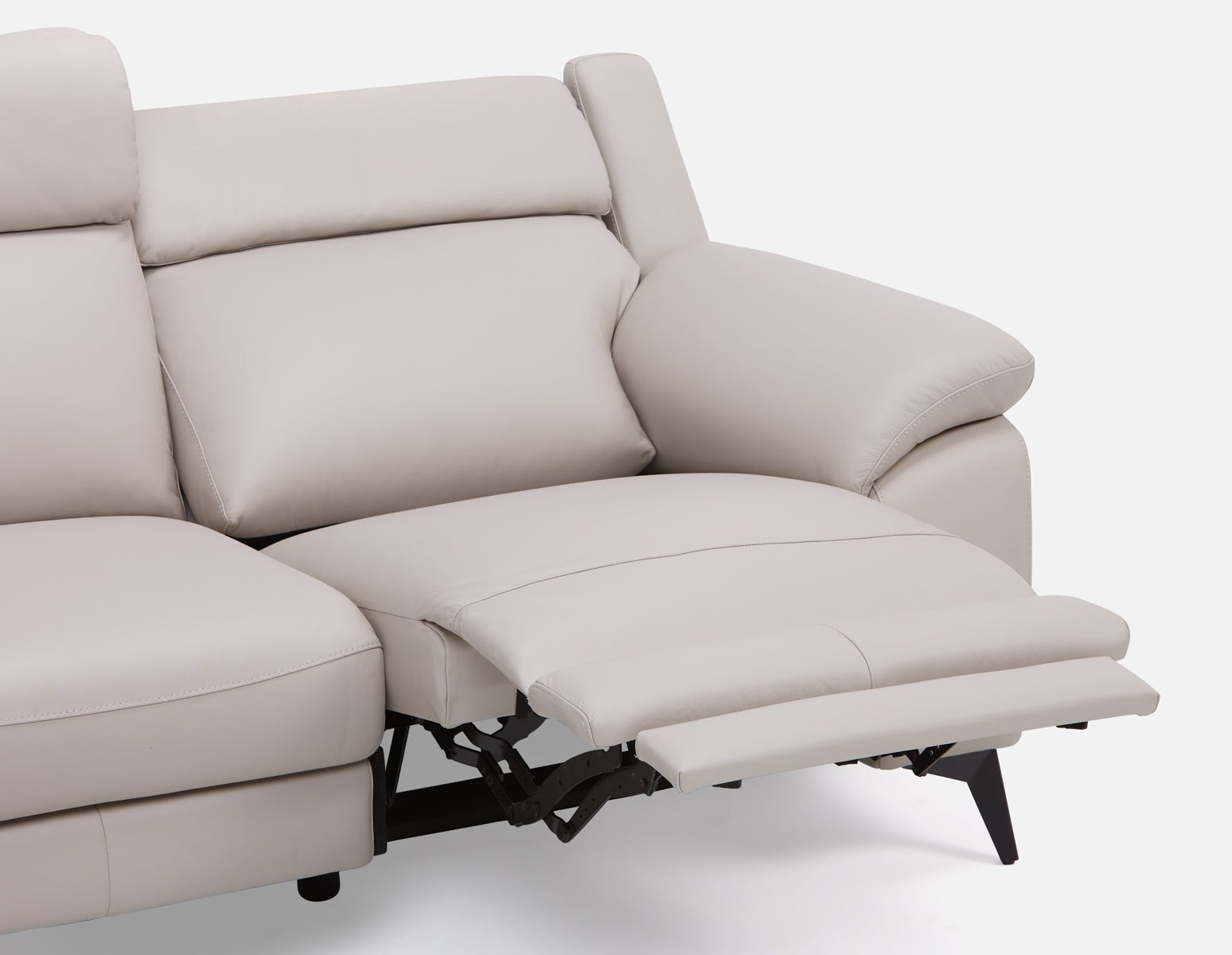GIRONA 100% leather power reclining left-facing sectional sofa undefined