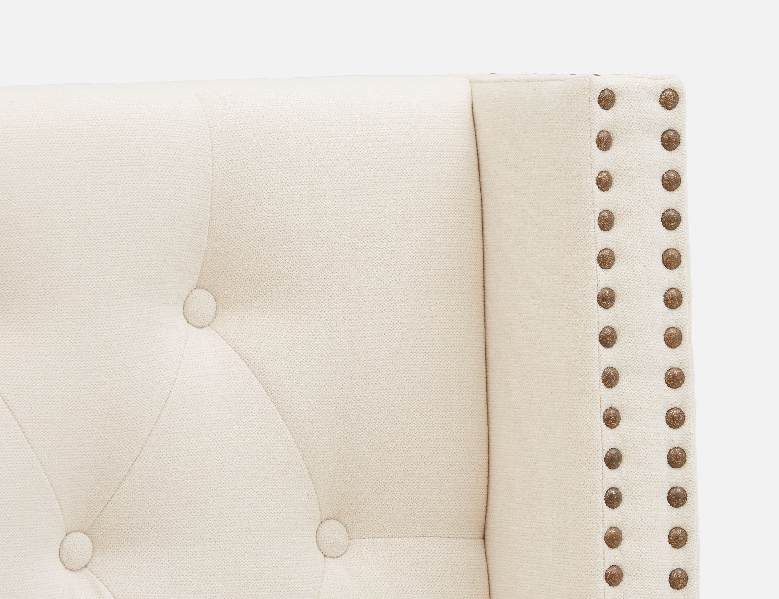VERSAILLES tufted upholstered wingback queen size bed undefined