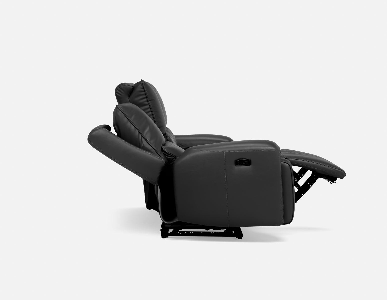 FAOUZI leather contemporary power recliner sofa undefined