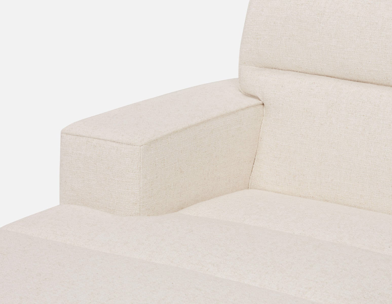 REVAN chaise longue côté gauche modulaire moderne avec accoudoir s'adapte à votre espace undefined