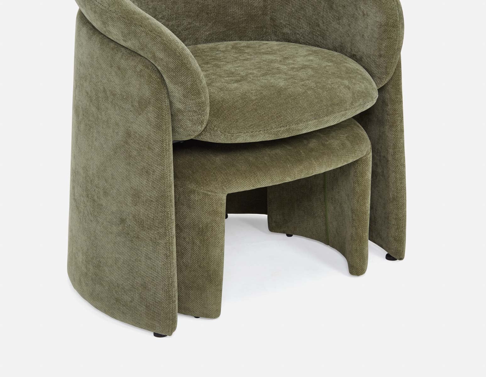 HANCHA chaise d'appoint moderne avec pouf undefined