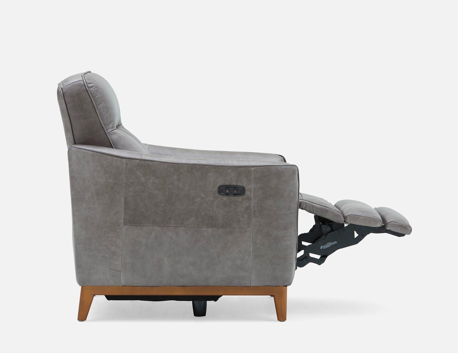 PALMER contemporary modern power-reclining 100% leather armchair undefined