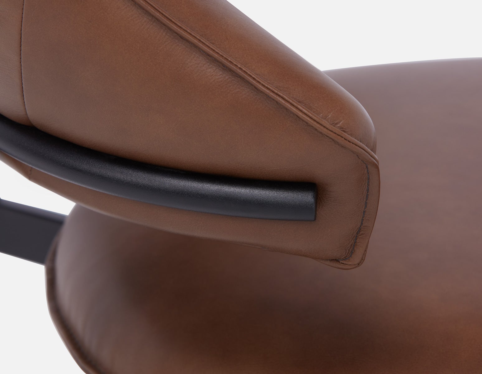 PALMA 100% leather mid-century modern dining chair undefined