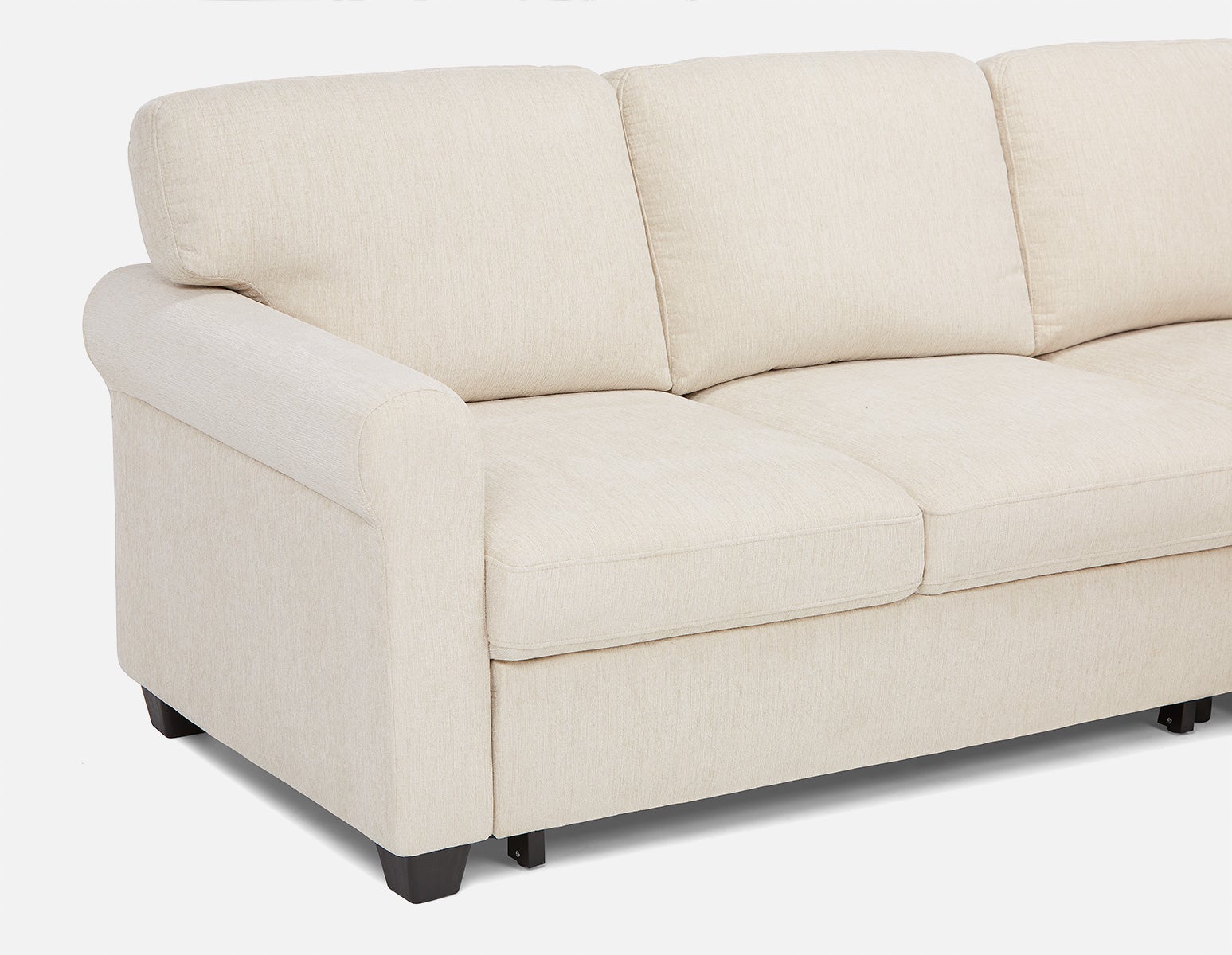 DELPHINE traditional right-facing sectional sofa-bed with storage undefined