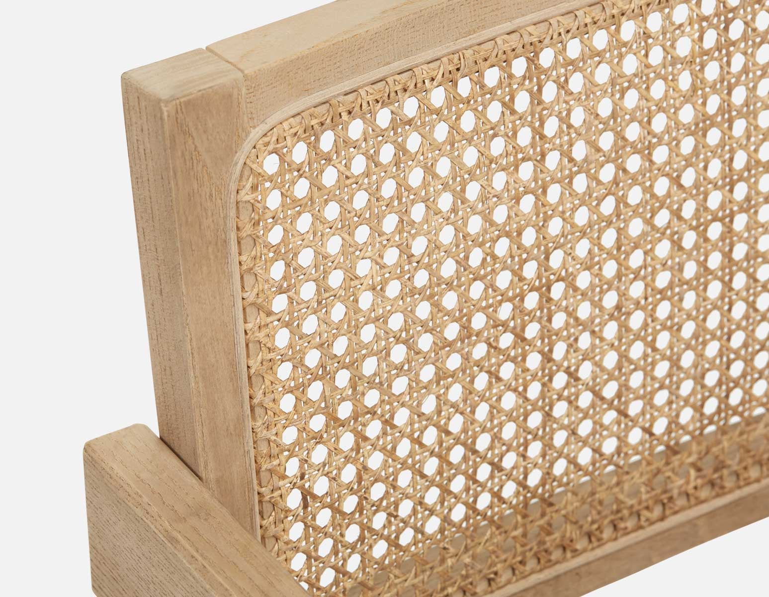 JOSS chaise de salle à manger en rotin naturel avec accoudoirs undefined