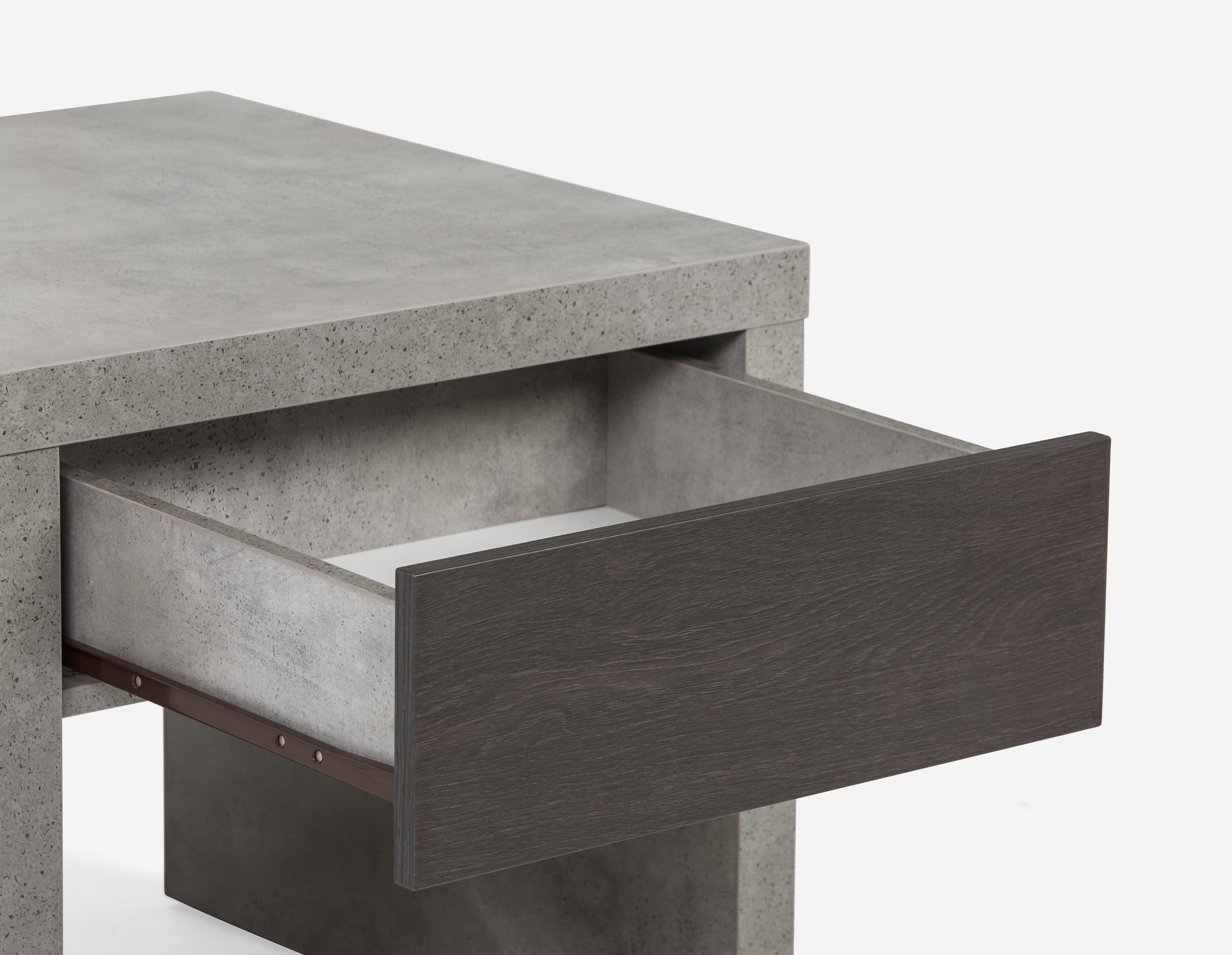 LIAM industrial chic end table 56 cm undefined