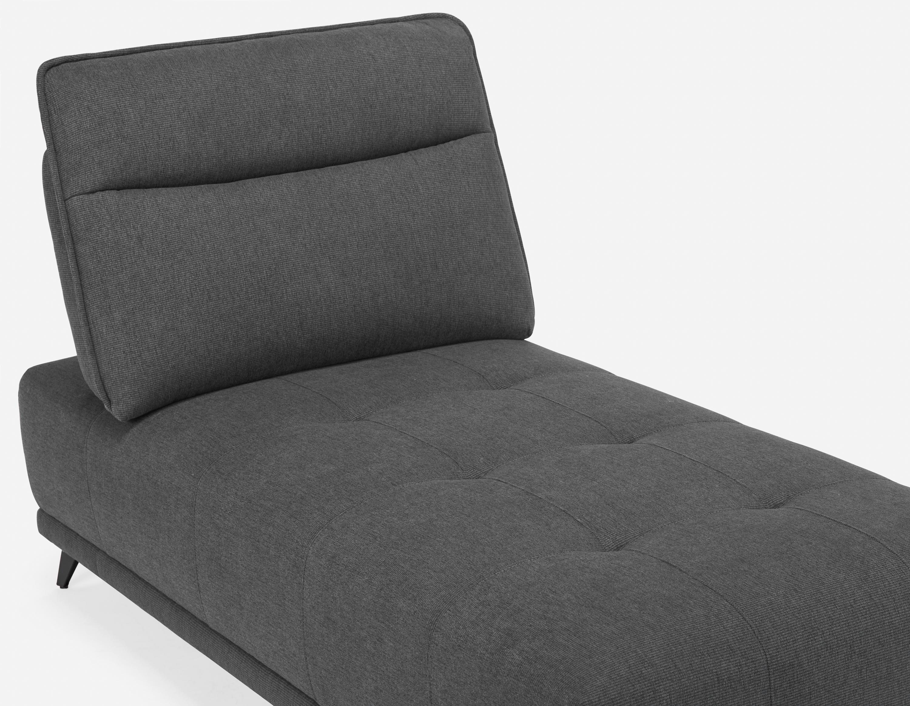 SIMON modern contemporary lounger with adjustable backrest undefined