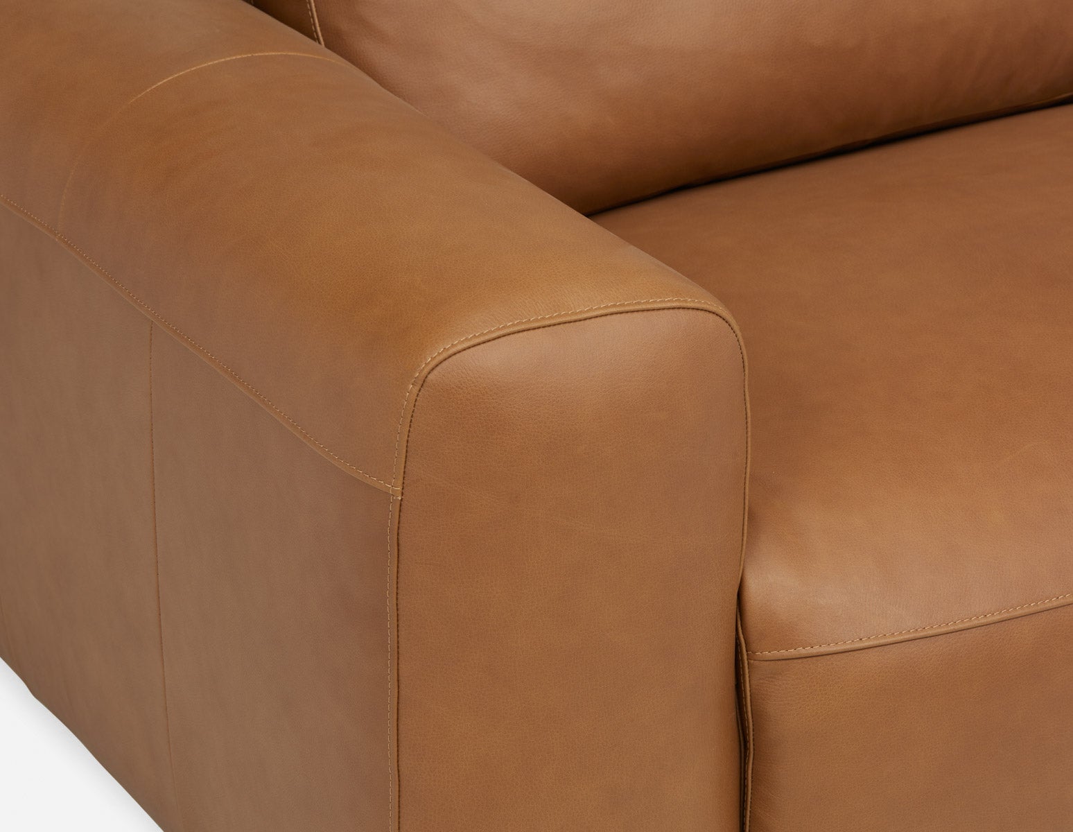 NATALIA Canapé d'appartement 100% cuir 81" undefined