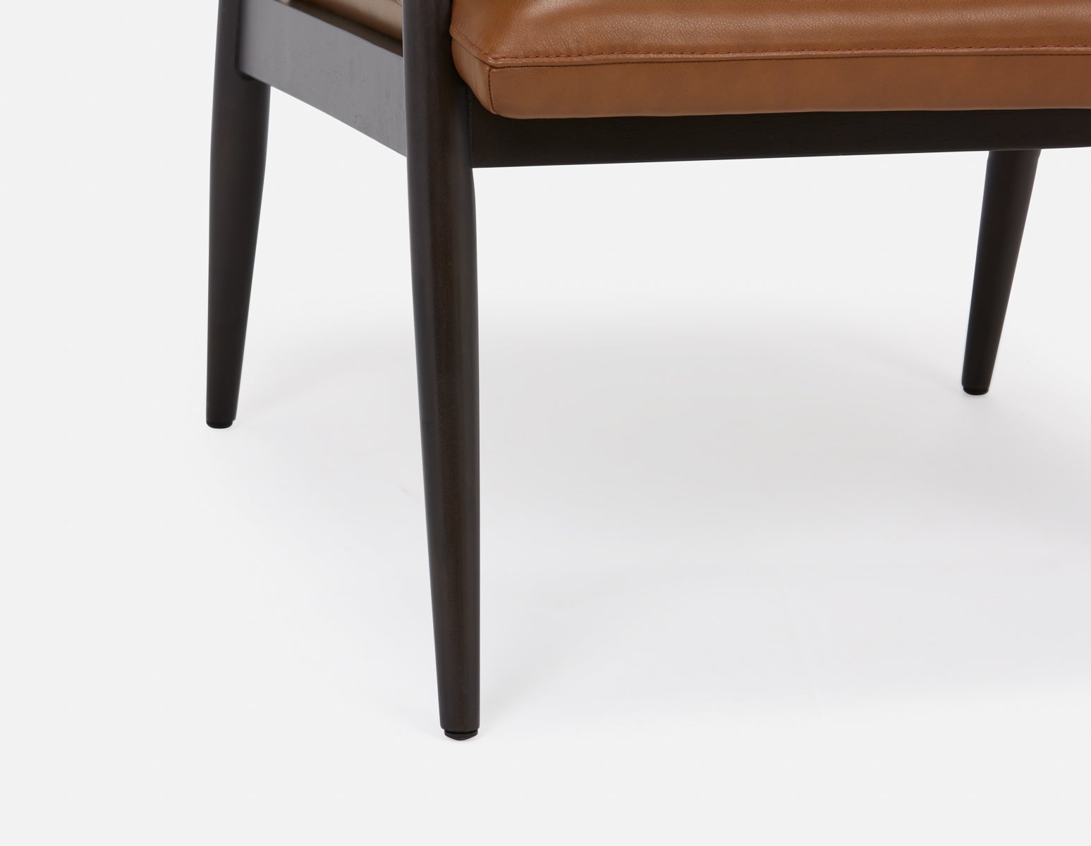 LATONA 100% leather mid-century modern accent chair undefined