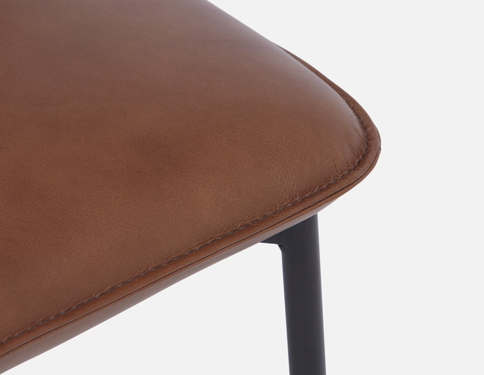 PALMA 100% leather mid-century modern dining chair undefined