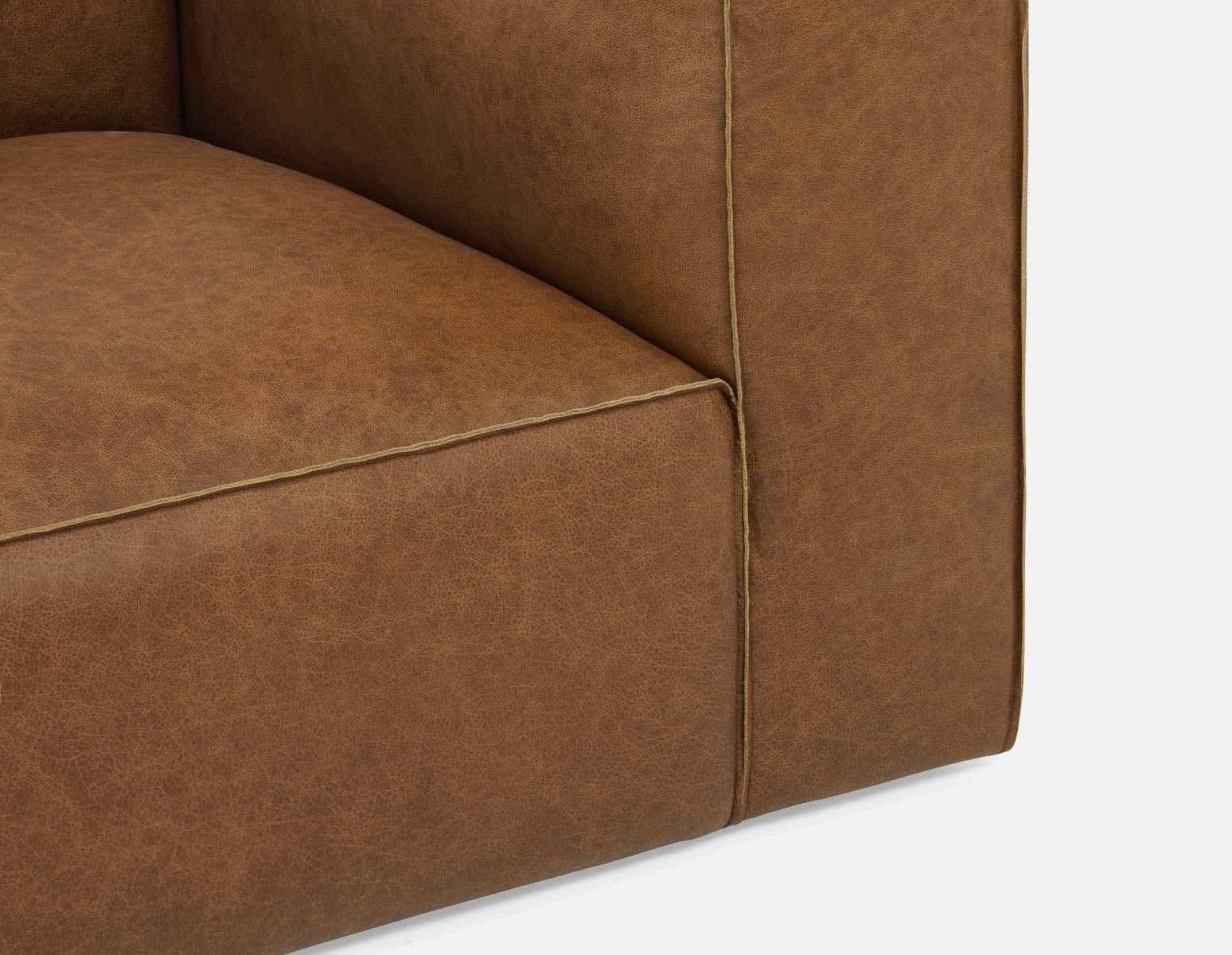 MONTE 100% leather classic 3-seater sofa undefined
