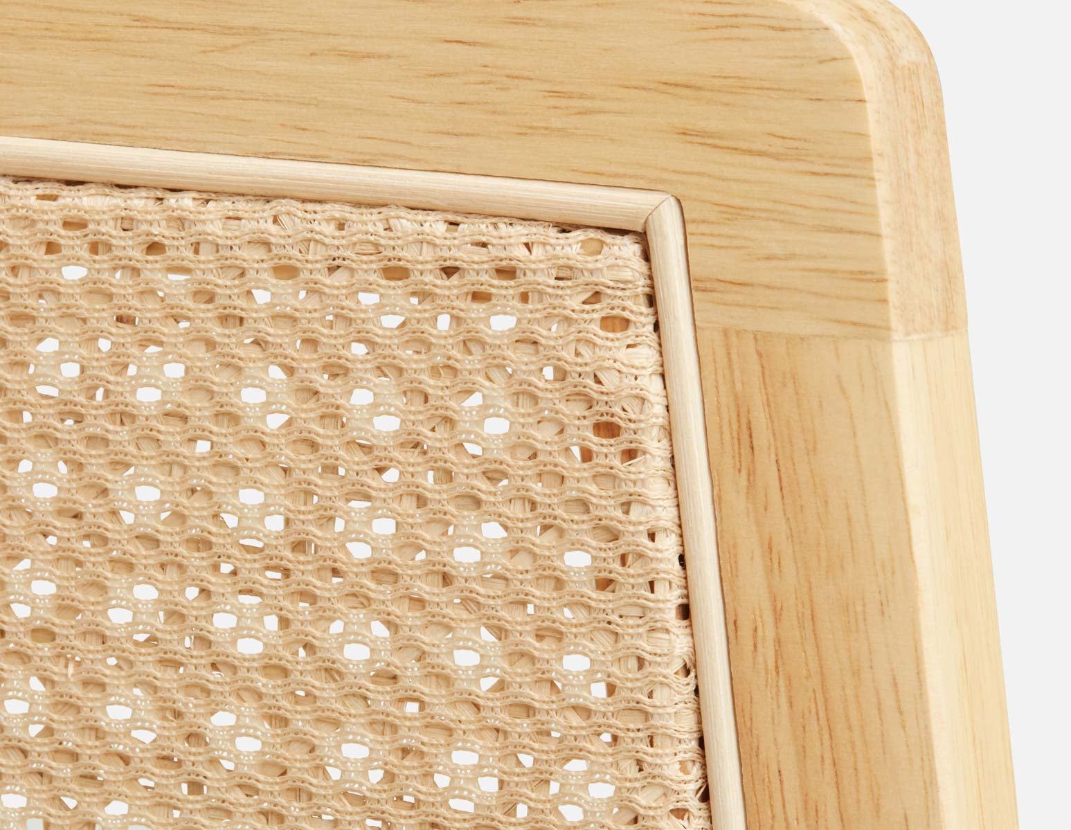 BECKETT armchair with corduroy and rattan accents undefined