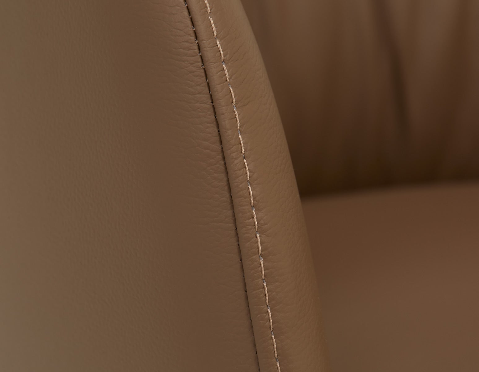 VERONICA 100% leather contemporary dining chair undefined
