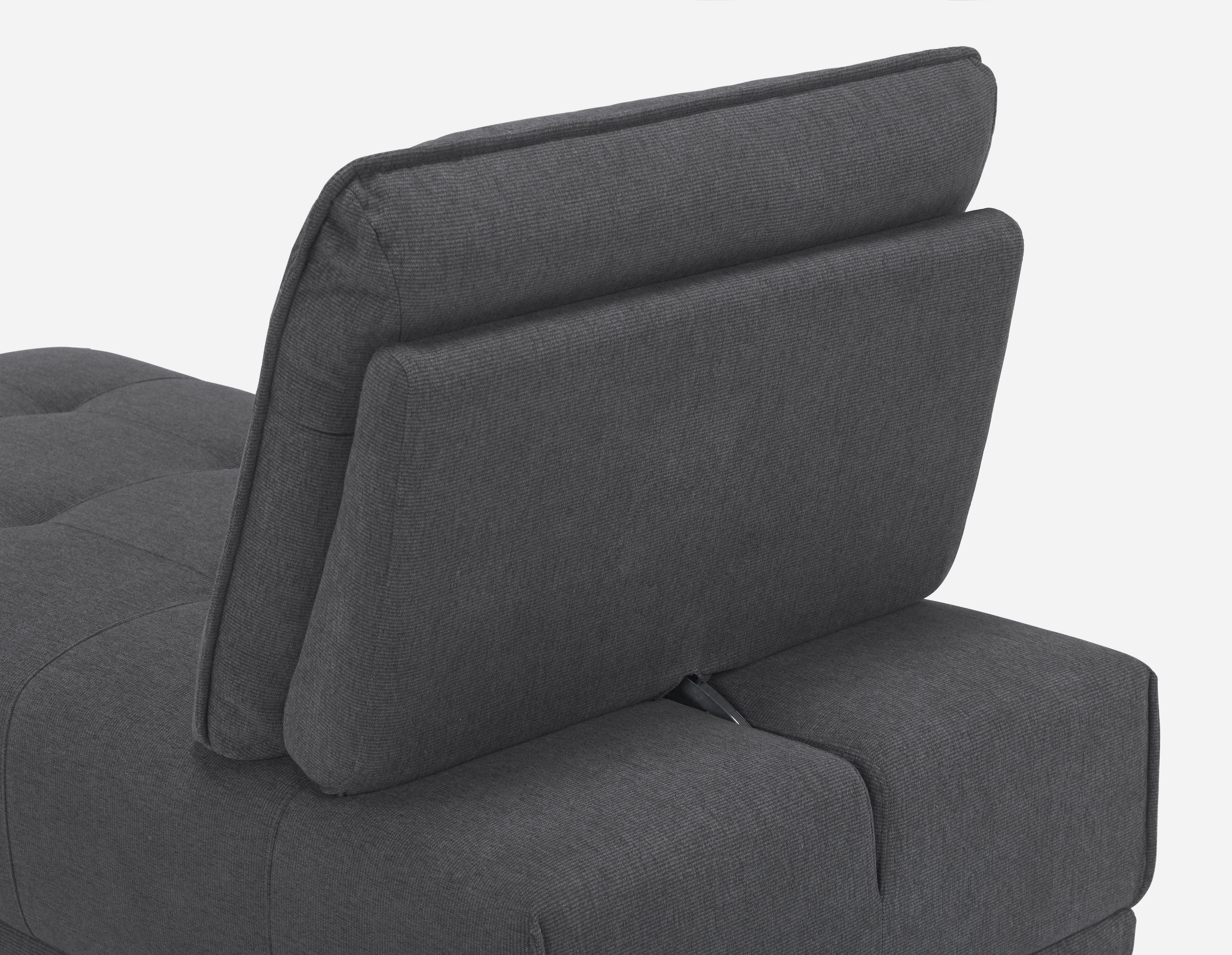 SIMON modern contemporary lounger with adjustable backrest undefined