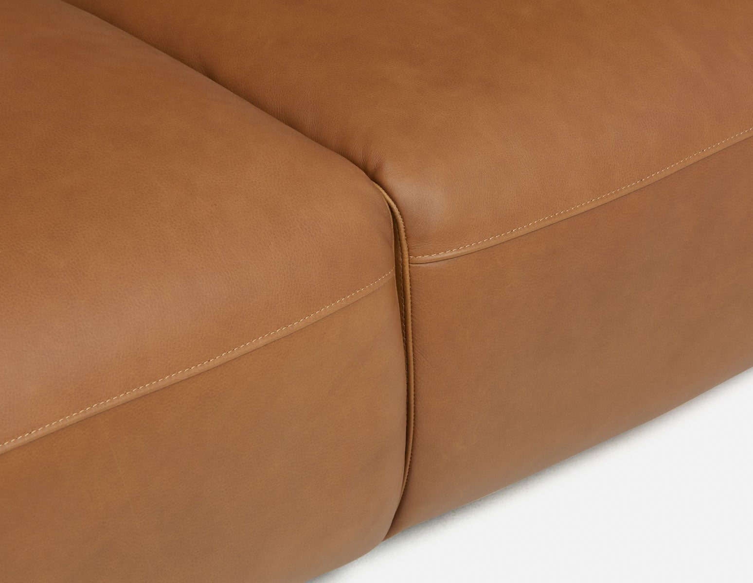 NATALIA Canapé d'appartement 100% cuir 81" undefined