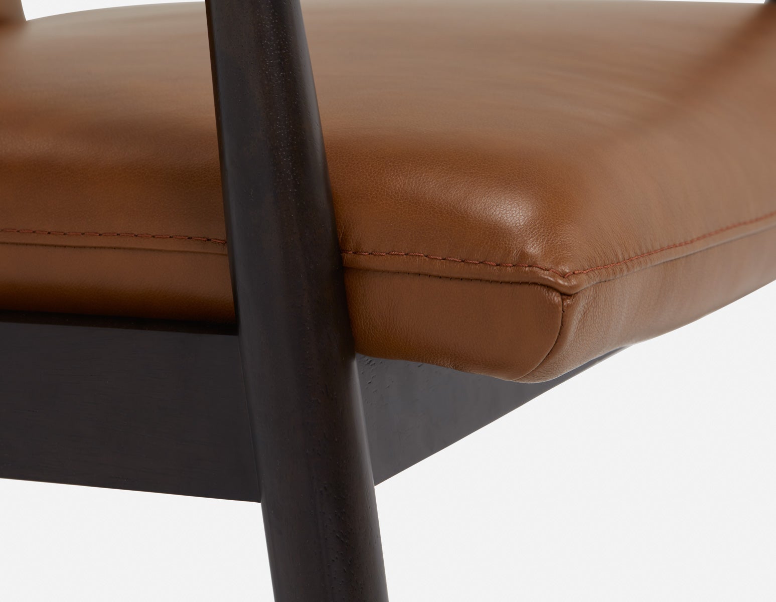 LATONA 100% leather mid-century modern accent chair undefined