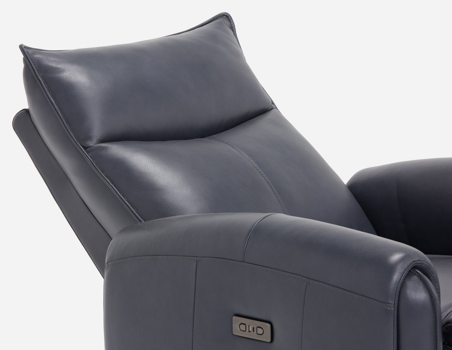 CALVERO fauteuil inclinable électrique et berçante 100% cuir avec port usb contemporain undefined