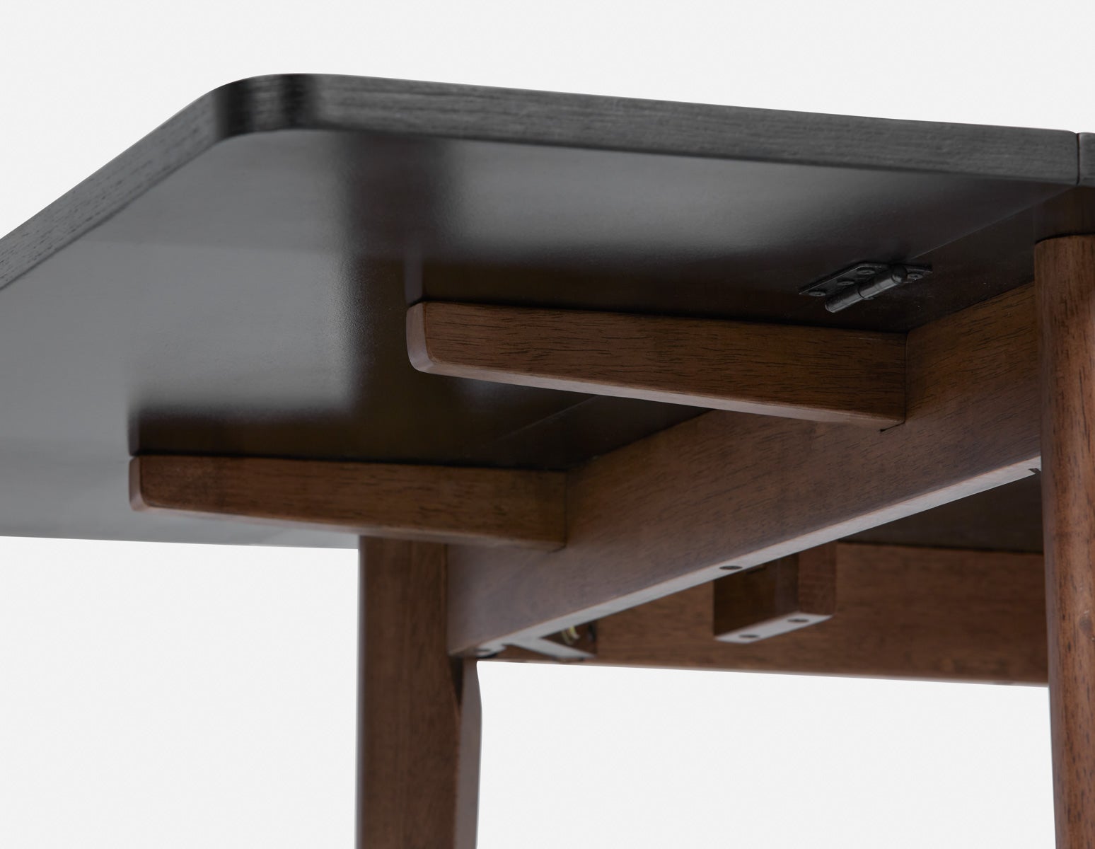 FINA table à manger avec deux abattants moderne contemporaine 74cm à 134cm undefined