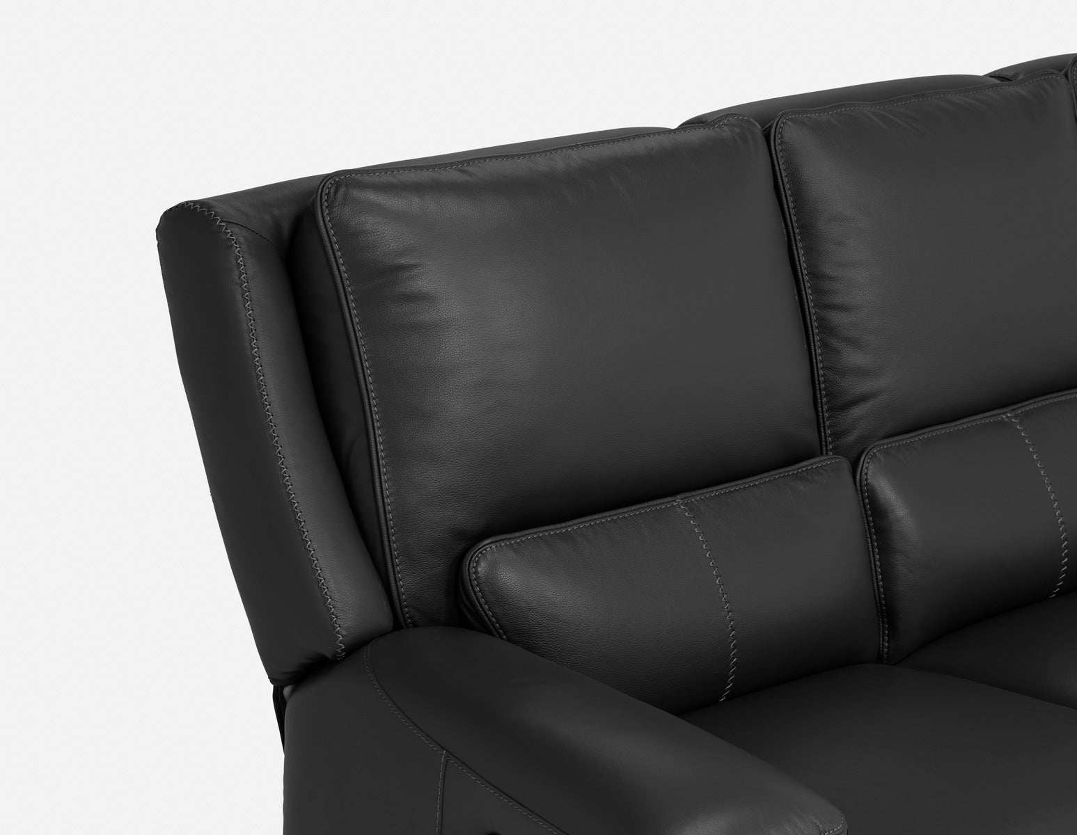 FAOUZI leather contemporary power recliner sofa undefined