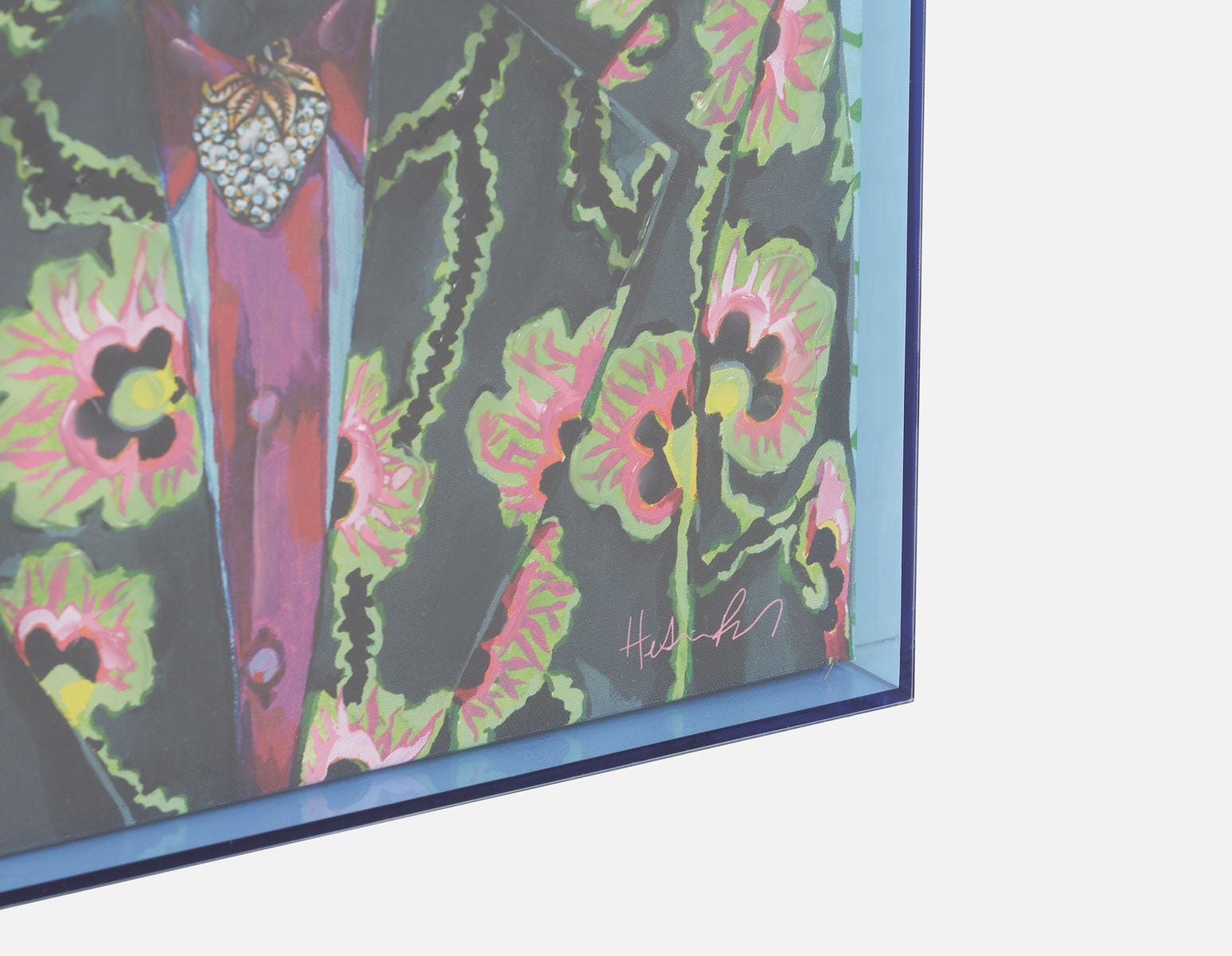GOLDIE II acrylic shadow box art 45 x 60 cm undefined