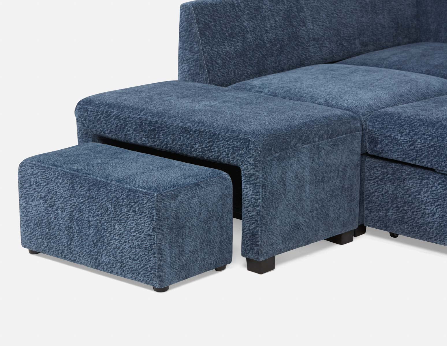 MINNESOTA left-facing sectional sofa-bed with storage undefined