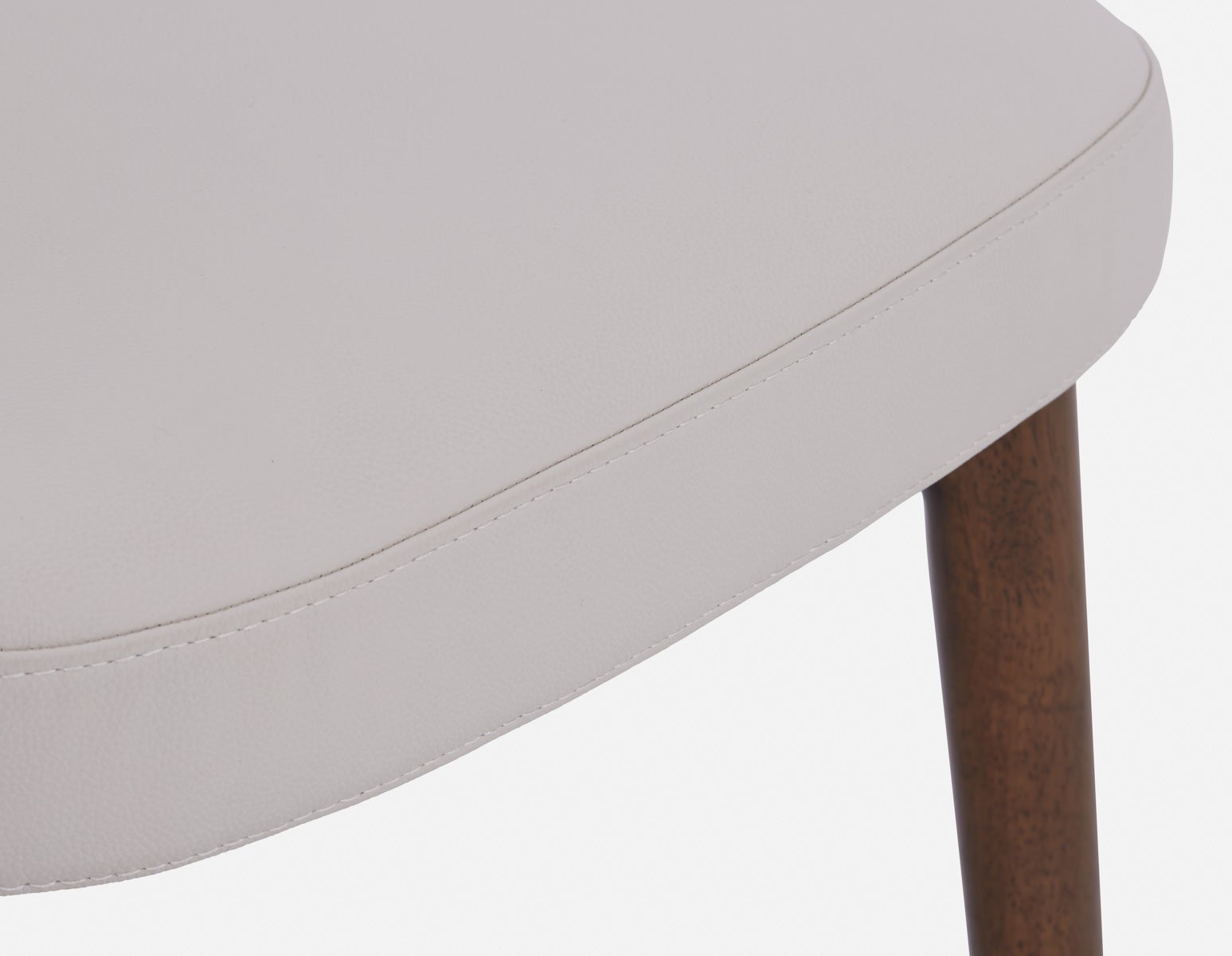 SEVILLE 100% leather mid-century dining chair undefined