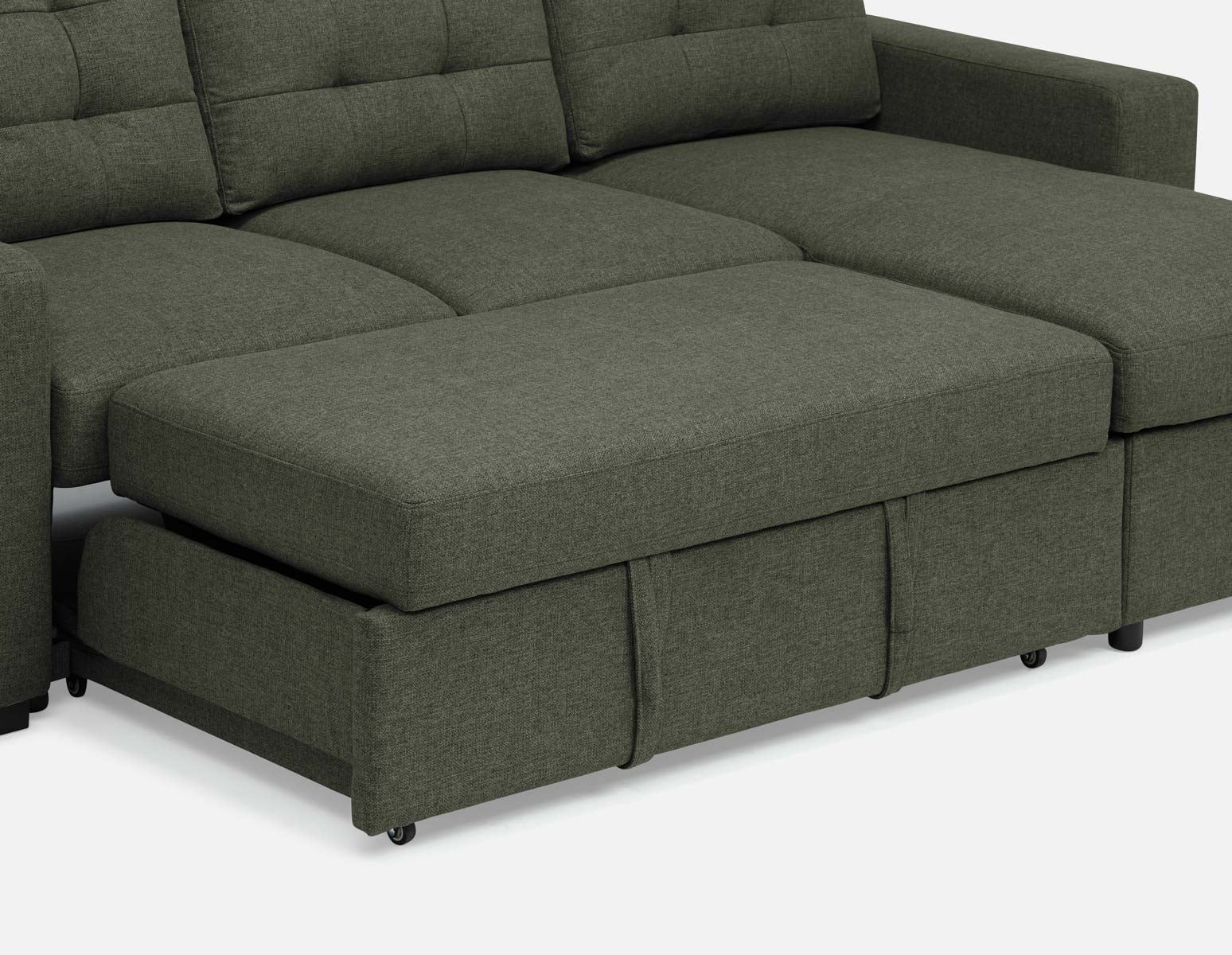 MARNIE contemporary interchangeable sectional sofa-bed with storage undefined