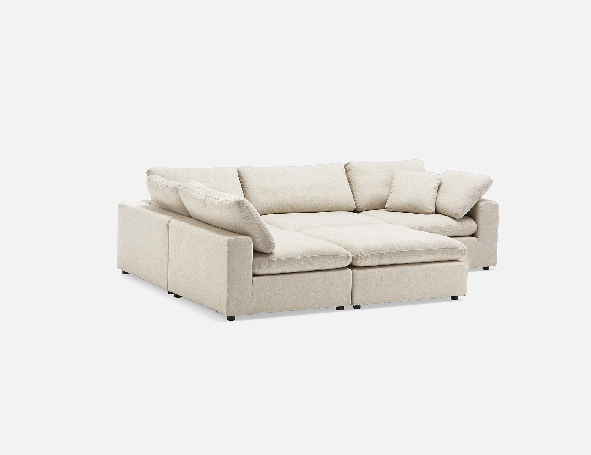 SOFT contemporary 5-pc modular sectional sofa undefined