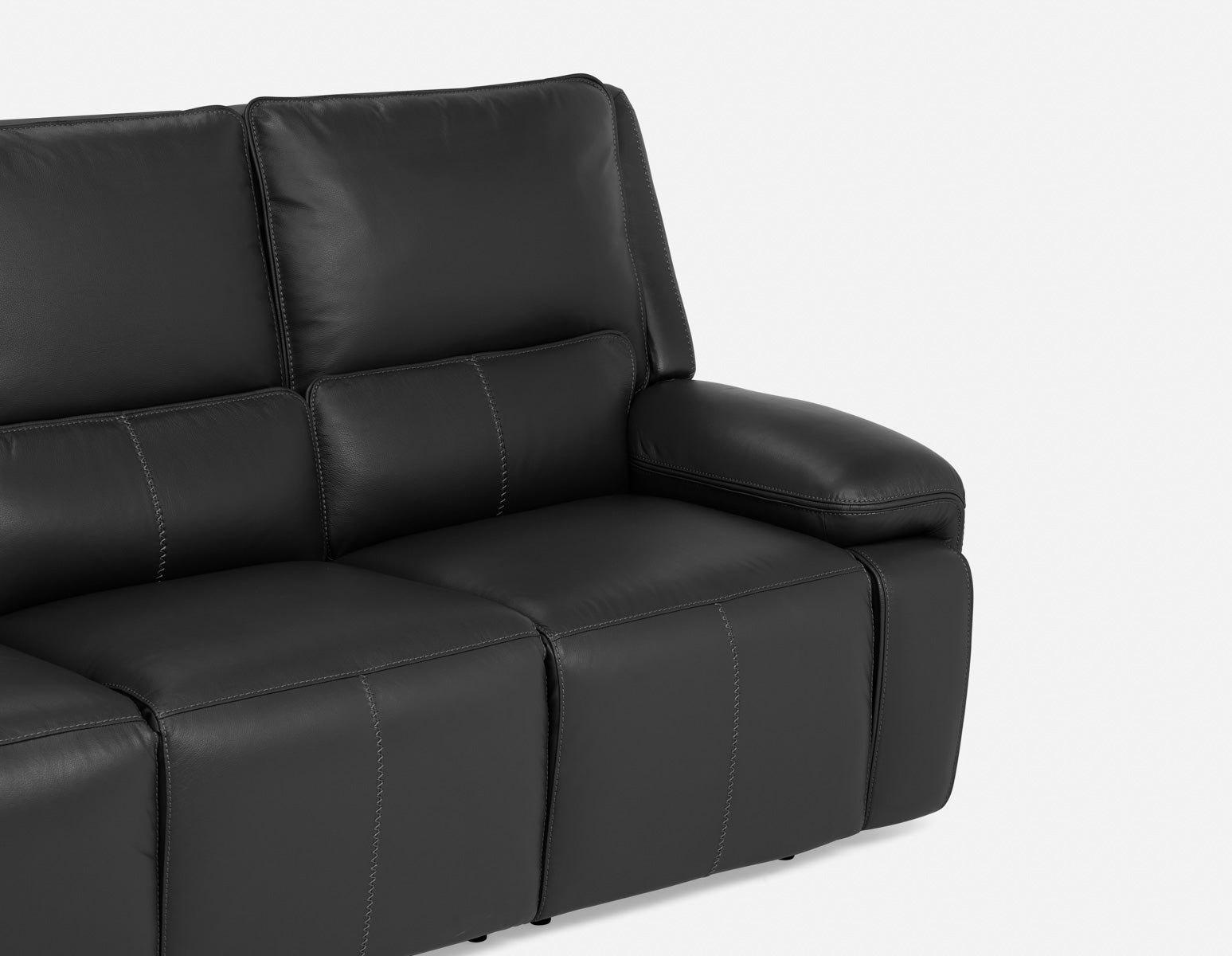FAOUZI leather contemporary power recliner sofa undefined