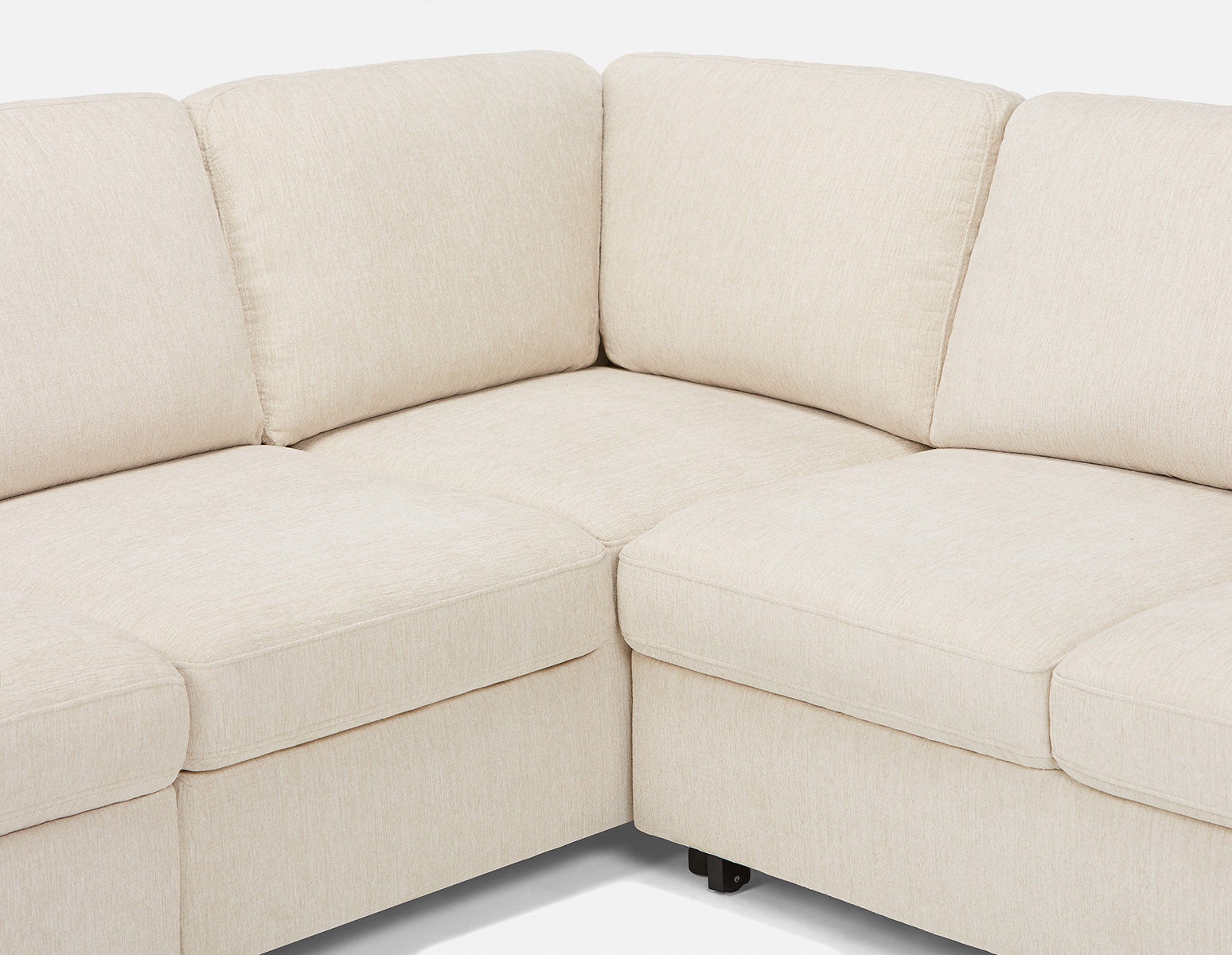 DELPHINE traditional left-facing sectional sofa-bed with storage undefined