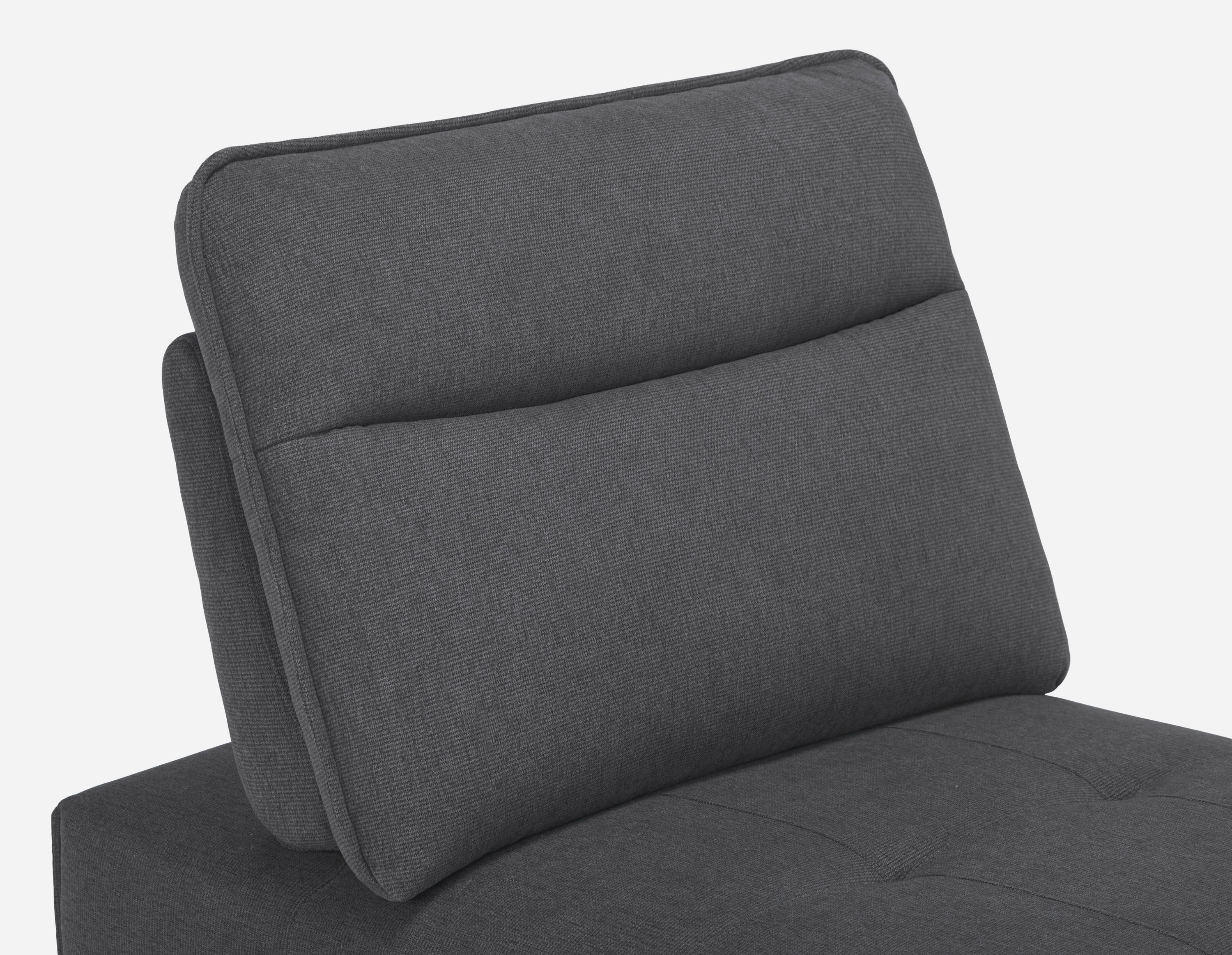 SIMON modern contemporary lounger with adjustable backrest undefined