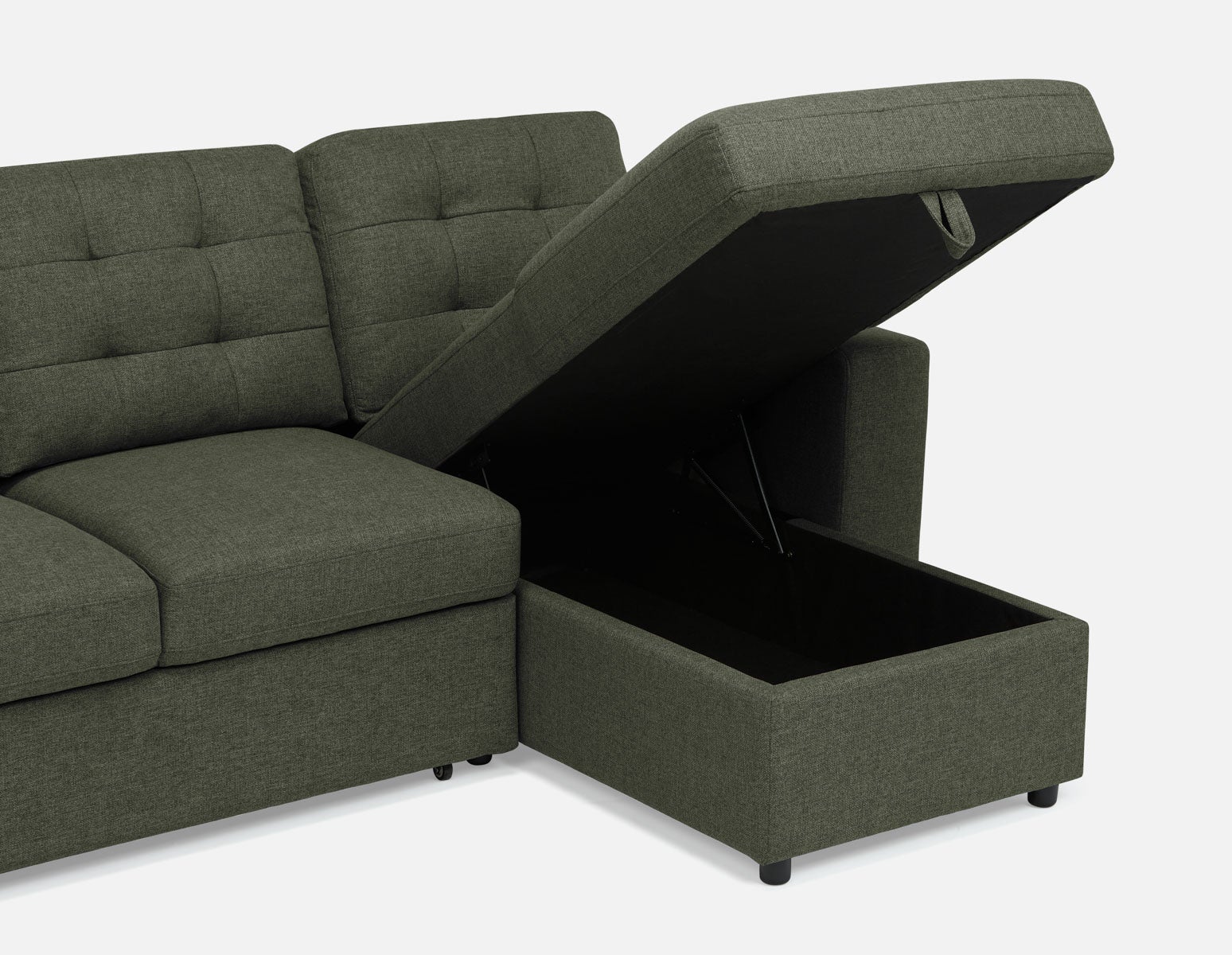 MARNIE contemporary interchangeable sectional sofa-bed with storage undefined