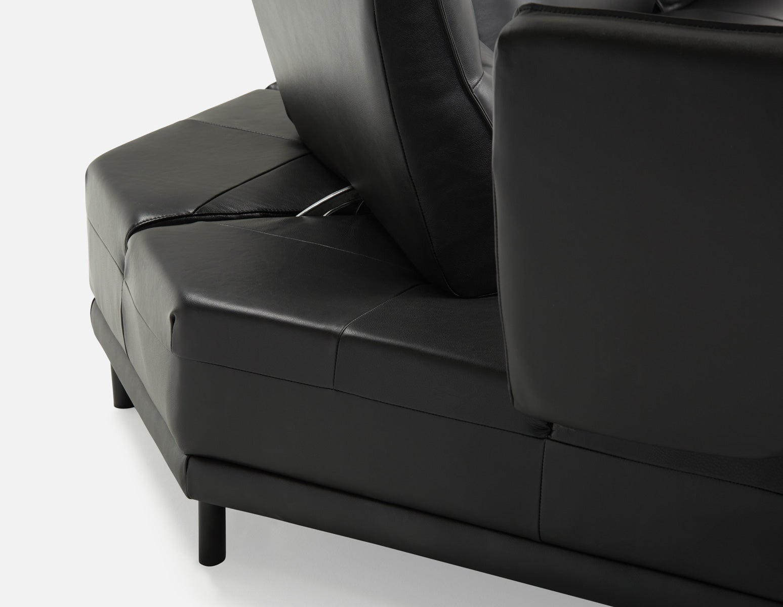 ANGKOR left-facing leather sectional sofa undefined