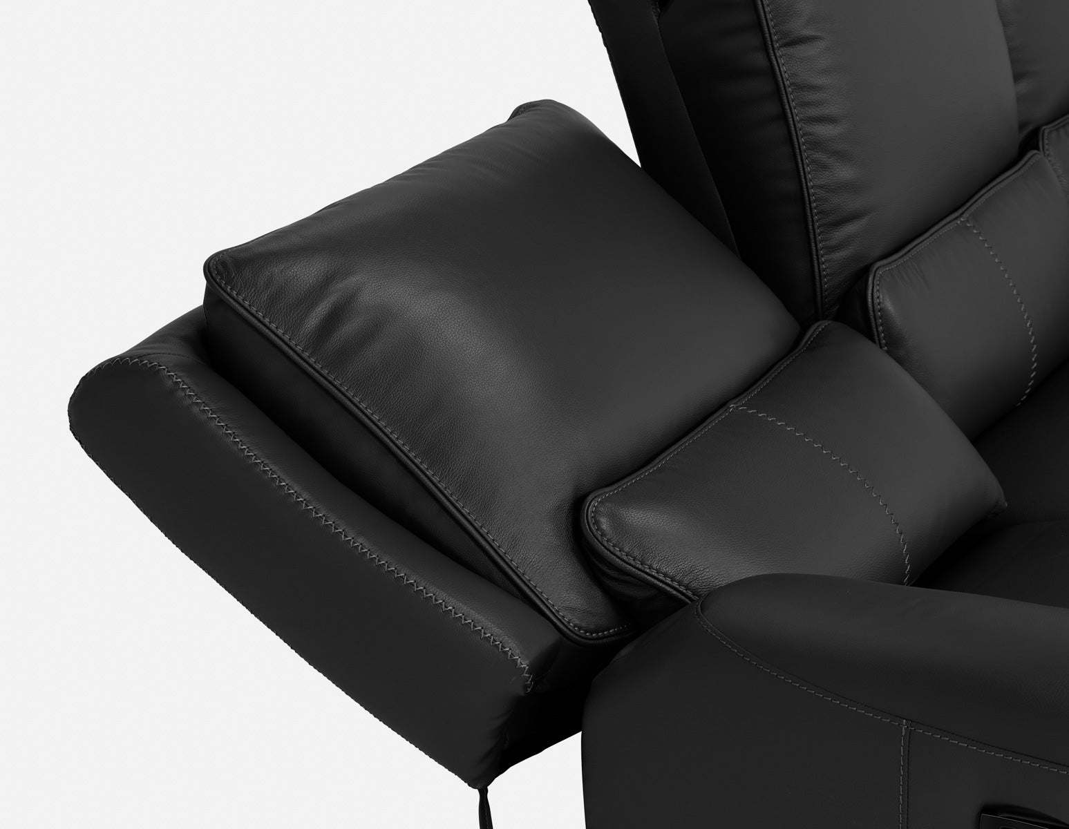 FAOUZI leather contemporary power recliner sofa undefined