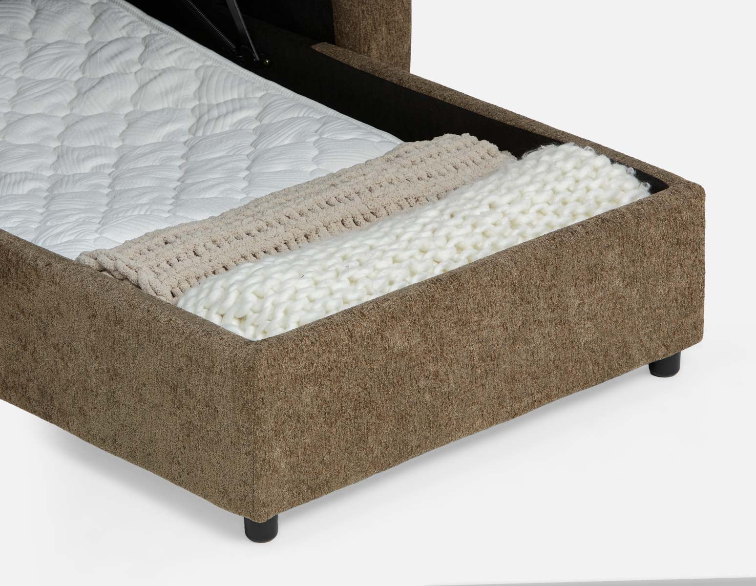 JANICE modern interchangeable storage sectional sofa-bed undefined