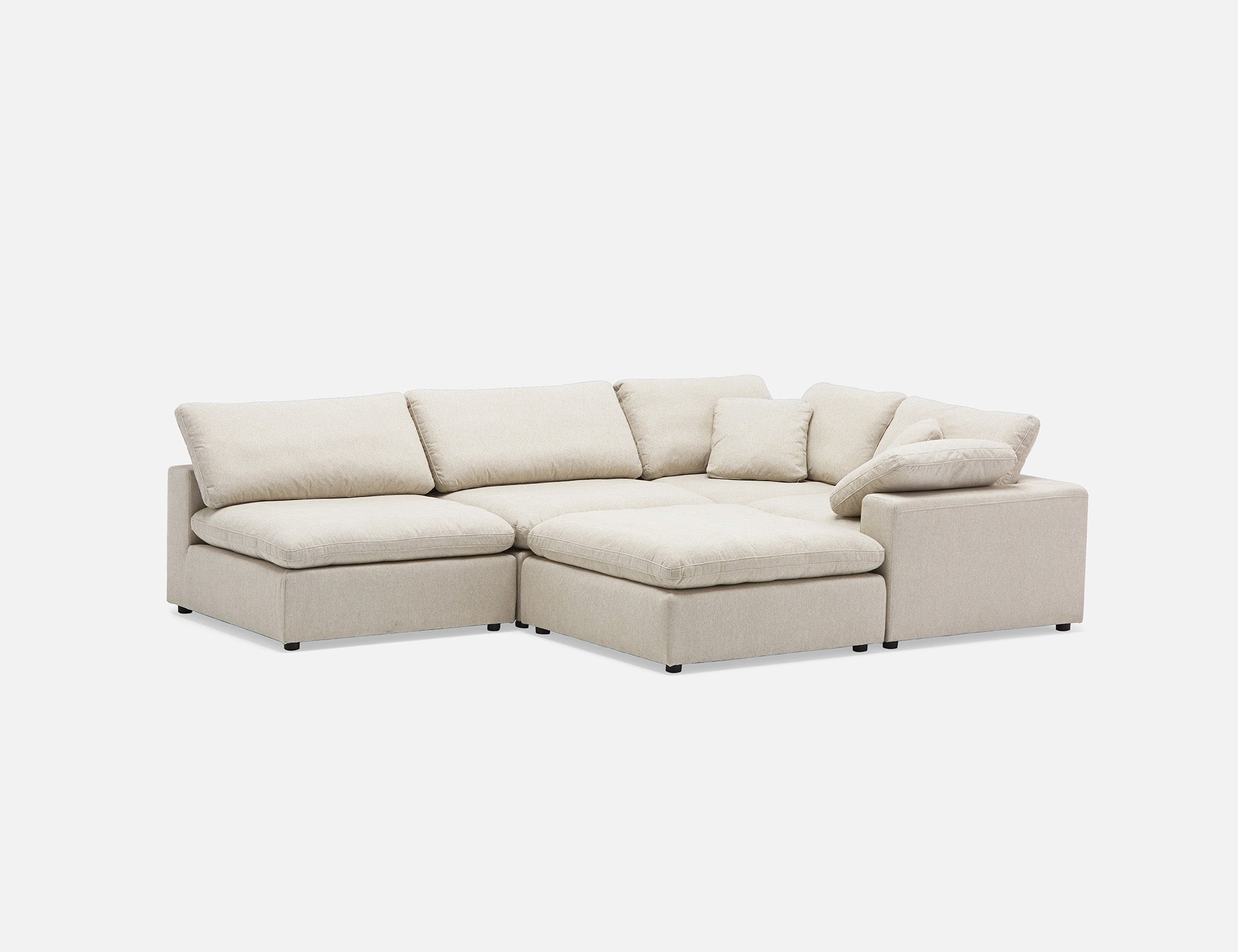 SOFT contemporary 5-pc modular sectional sofa undefined