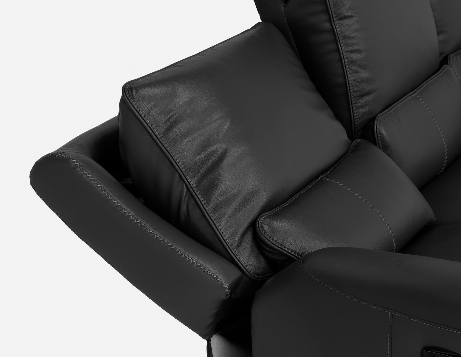 FAOUZI leather contemporary power recliner sofa undefined