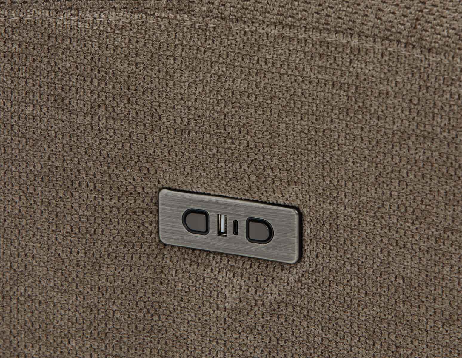 CALVERO contemporary power-reclining and glider armchair with usb port undefined