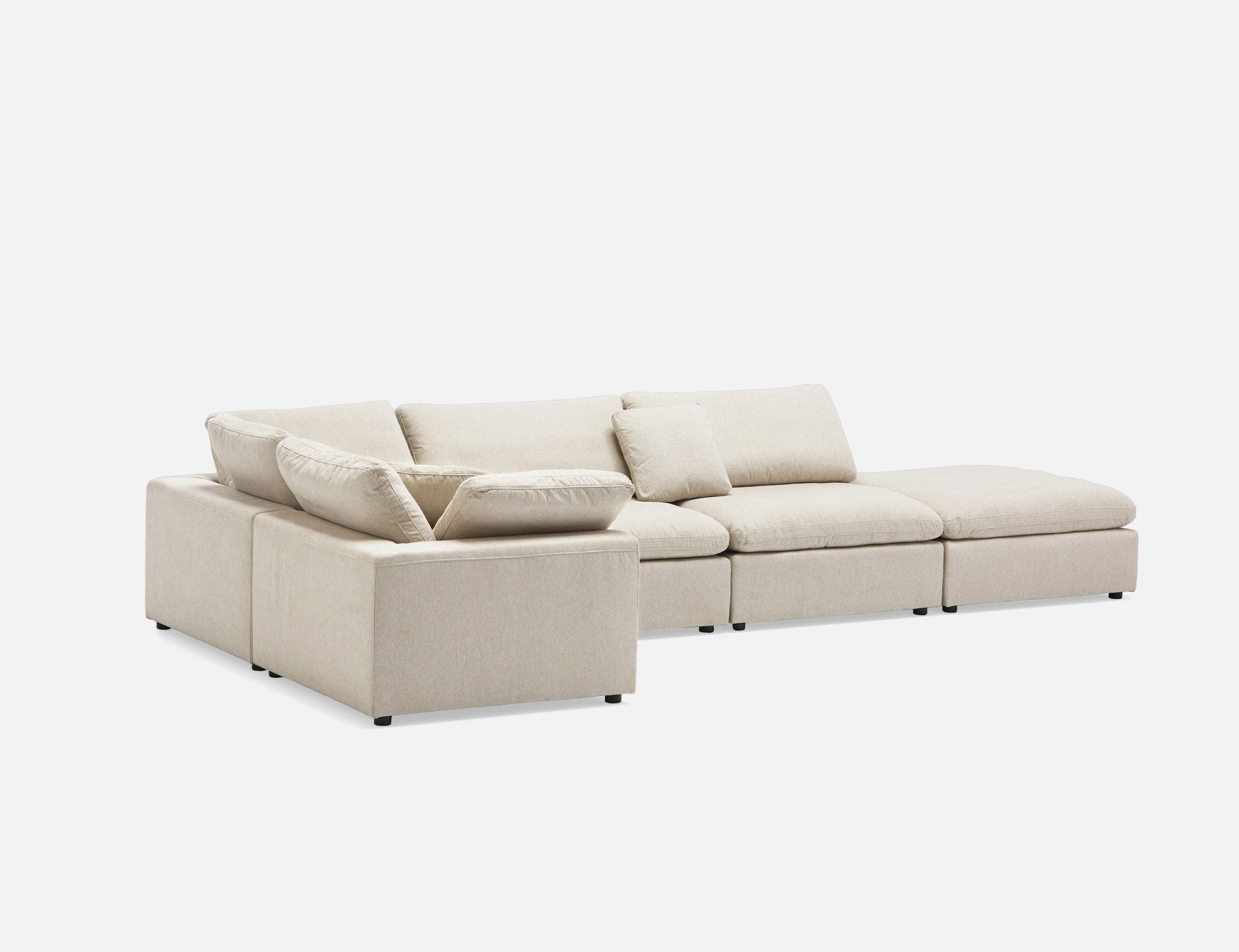 SOFT contemporary 5-pc modular sectional sofa undefined