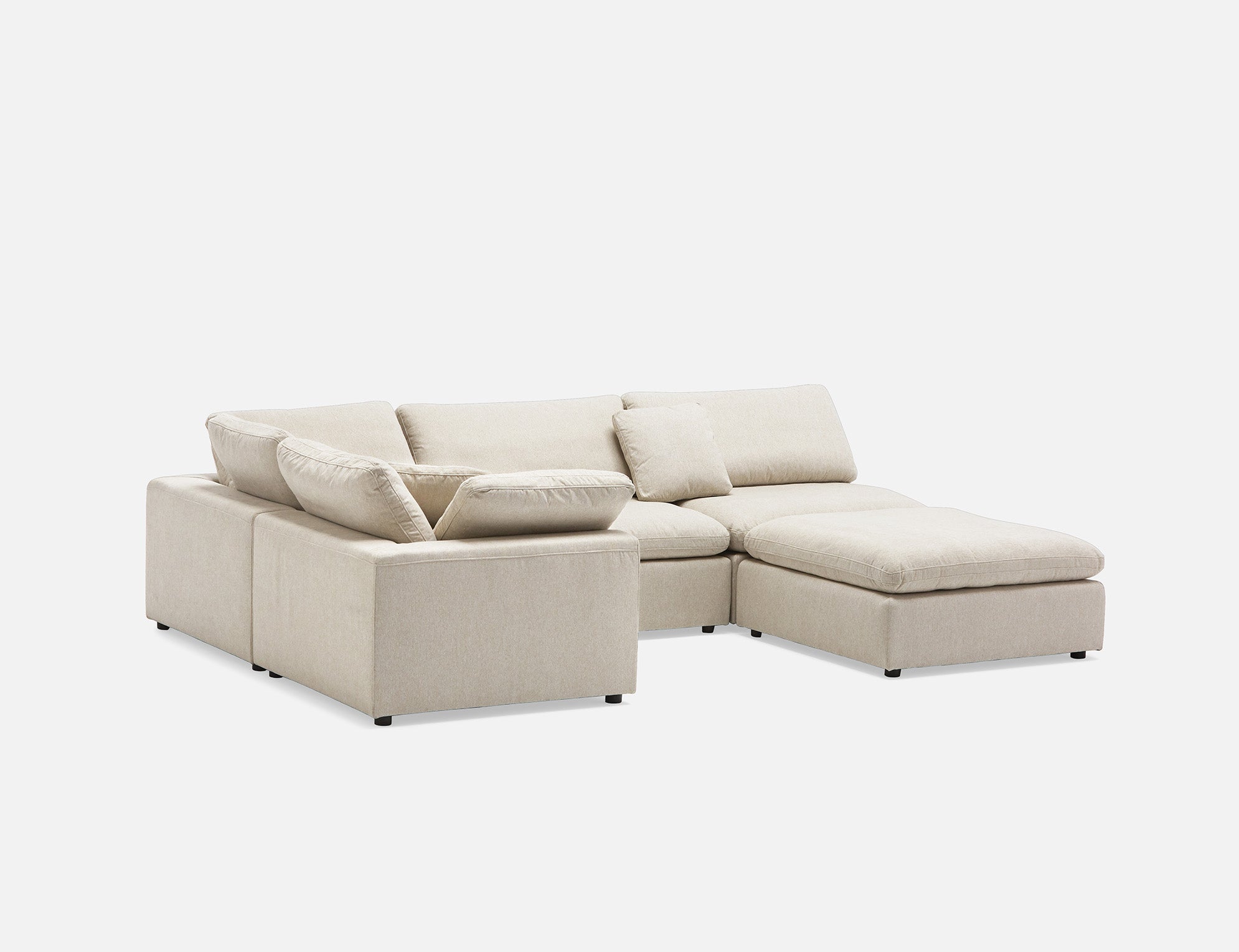 SOFT contemporary 5-pc modular sectional sofa undefined