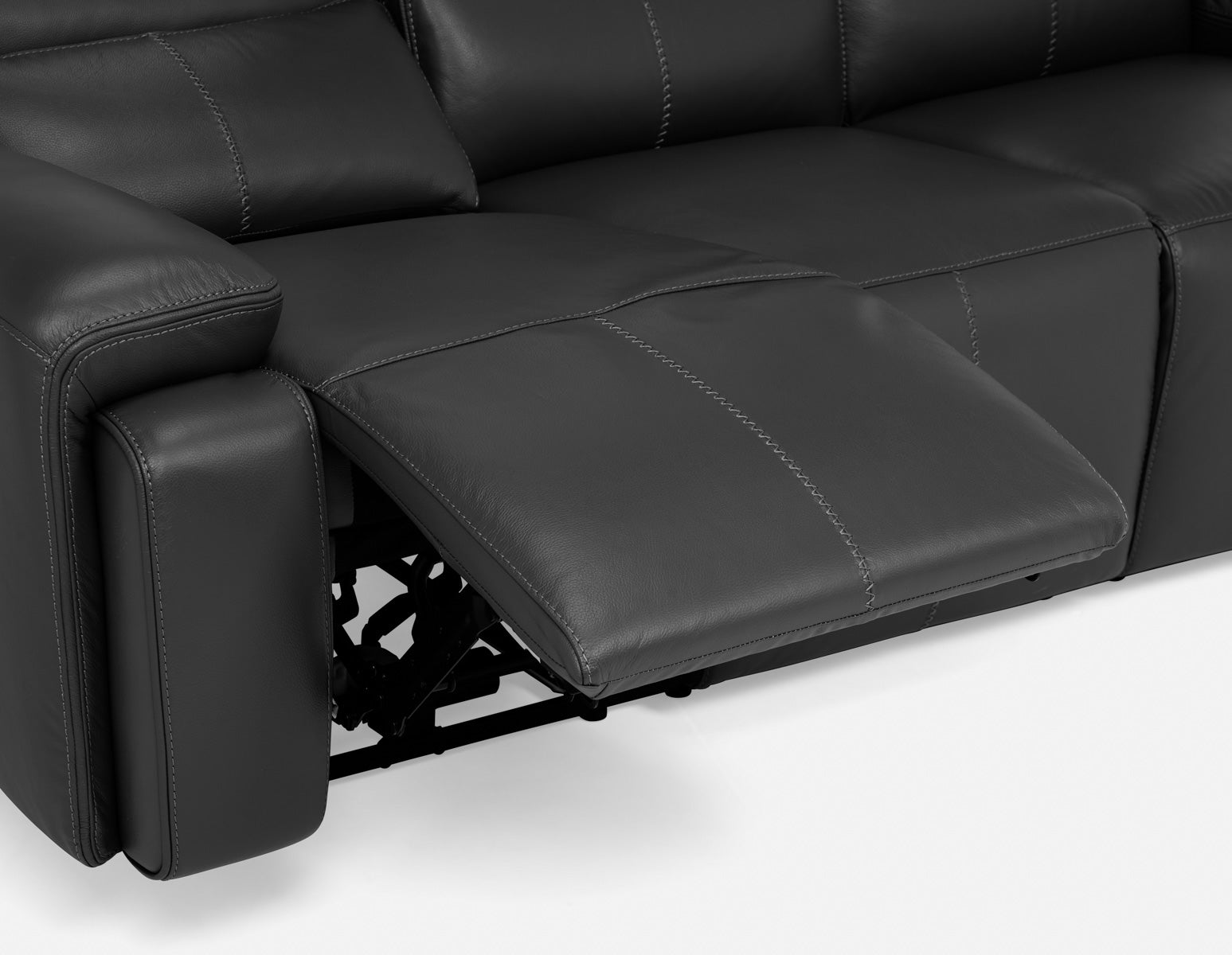 FAOUZI leather contemporary power recliner sofa undefined