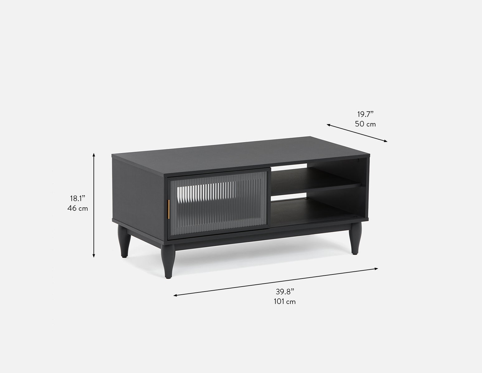 ALLESSIO modern contemporary coffee table with storage undefined