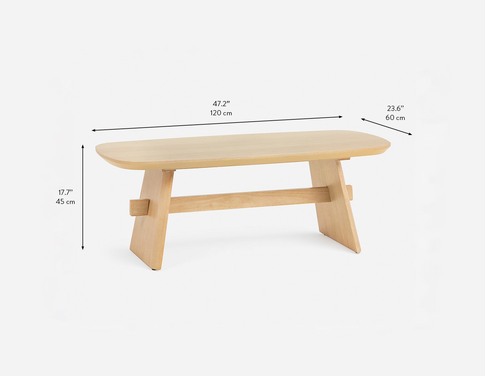 SOLENE table basse scandinave moderne de 120 cm undefined