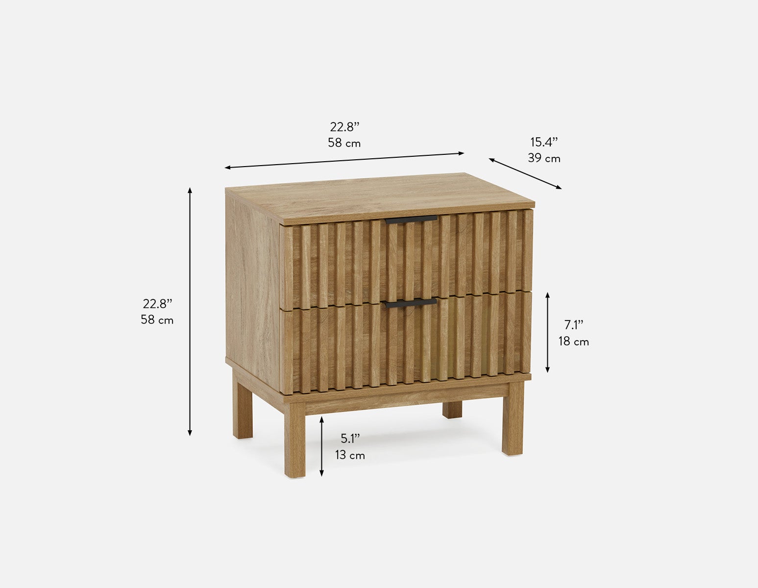 RIONA table de chevet style japandi undefined