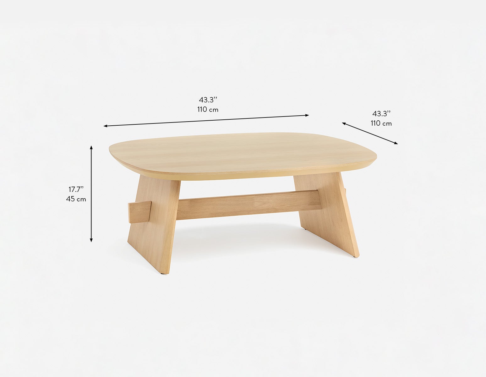 SOLENE modern scandinavian coffee table 110cm undefined