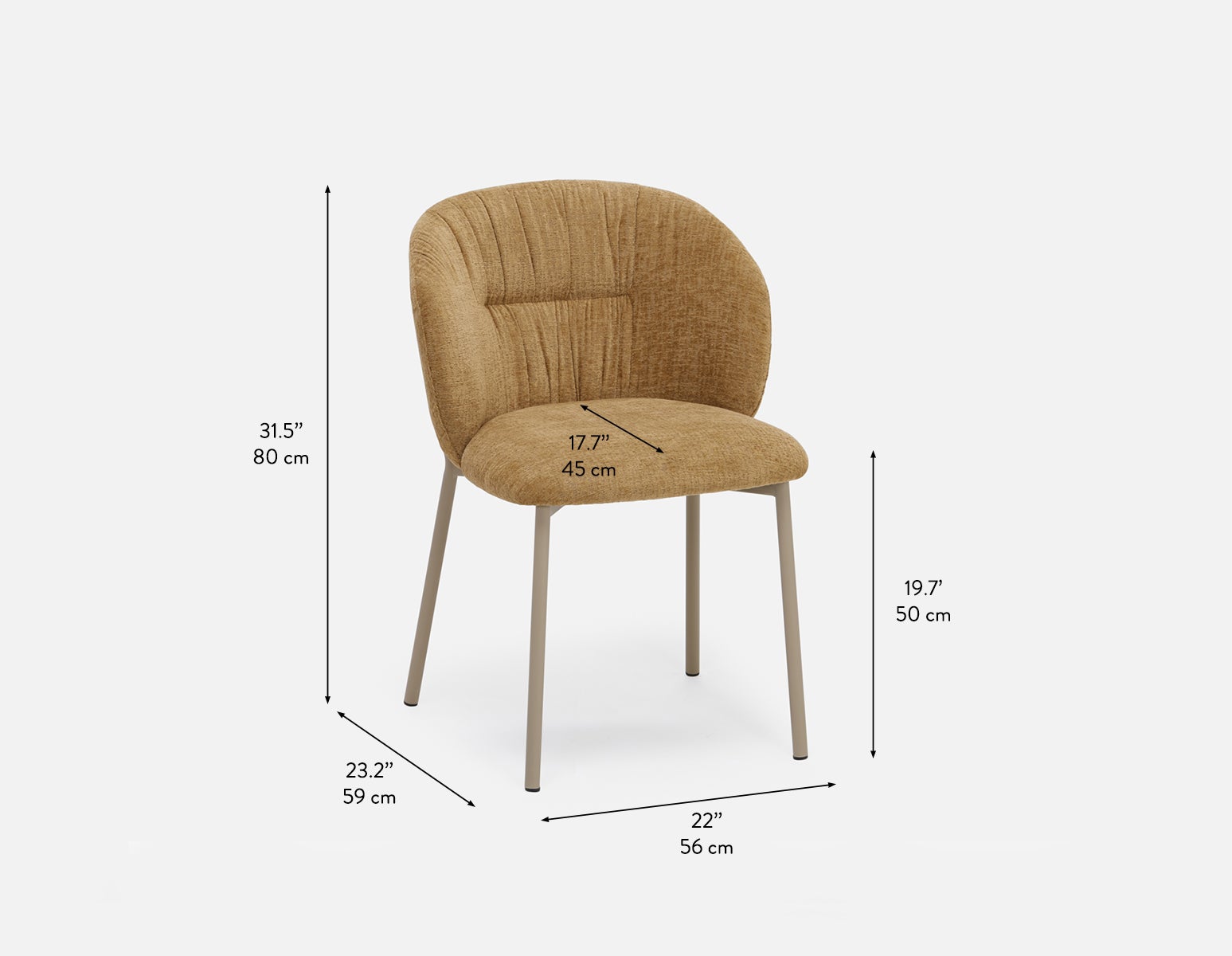 ELODI contemporary dining chair undefined