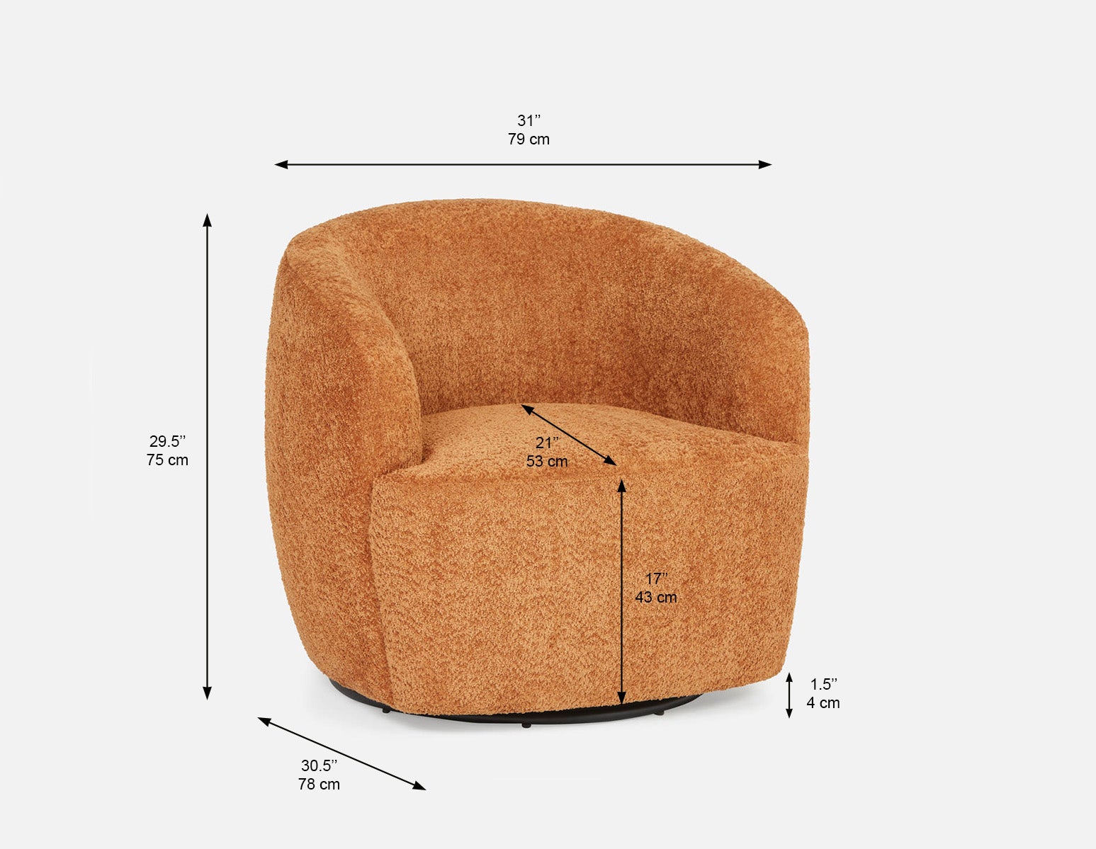JANELLE fauteuil pivotant undefined