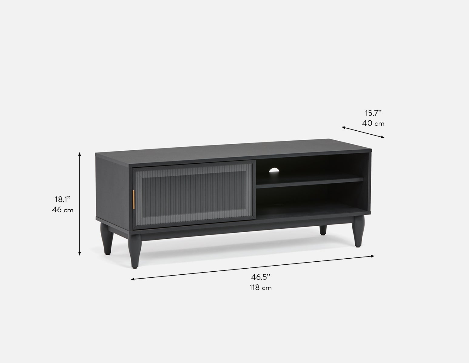 ALLESSIO Meuble télé moderne et contemporain 120 cm undefined